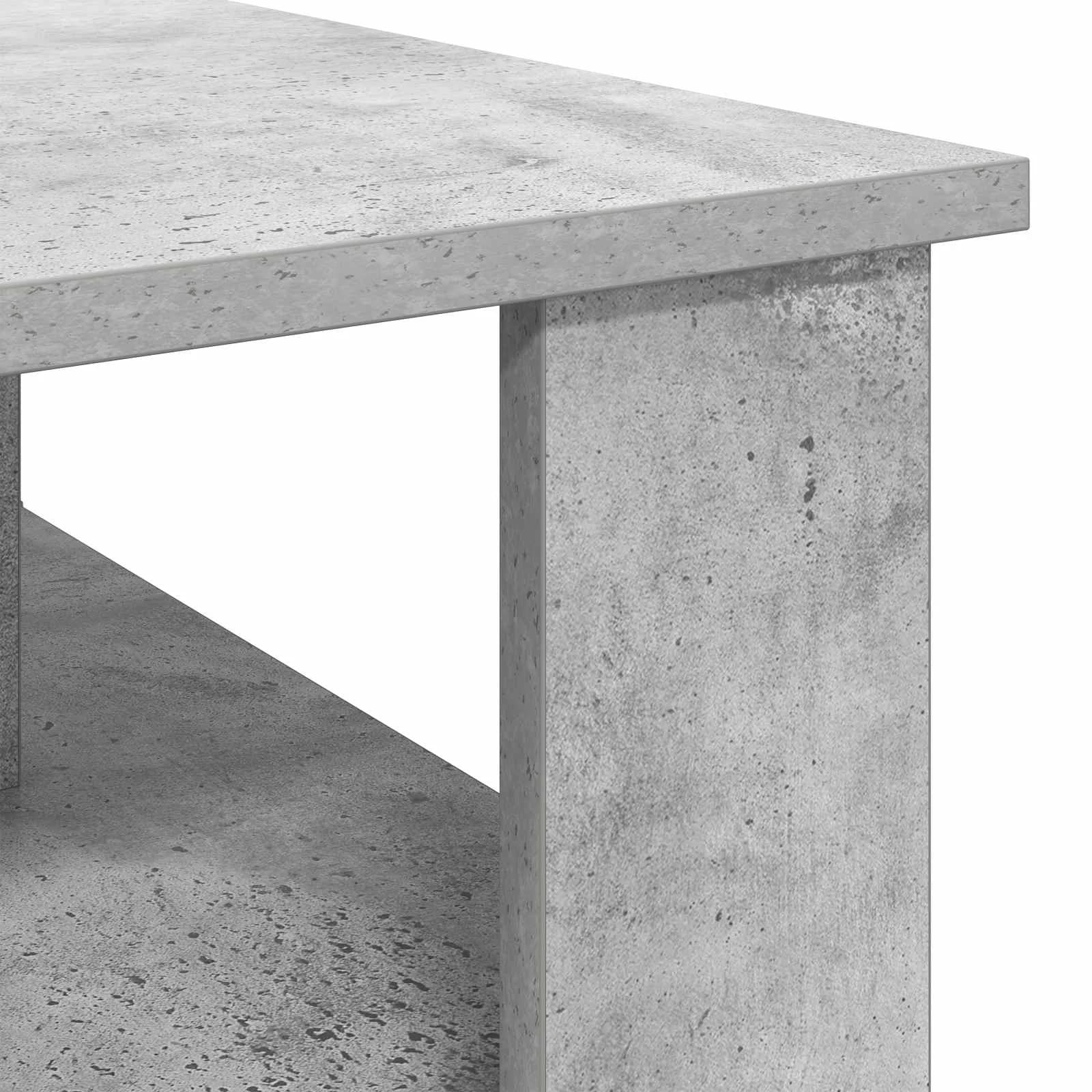 Klubska miza Betonsko siva 90 x 50 x 40 cm Inženirski les - slika 8