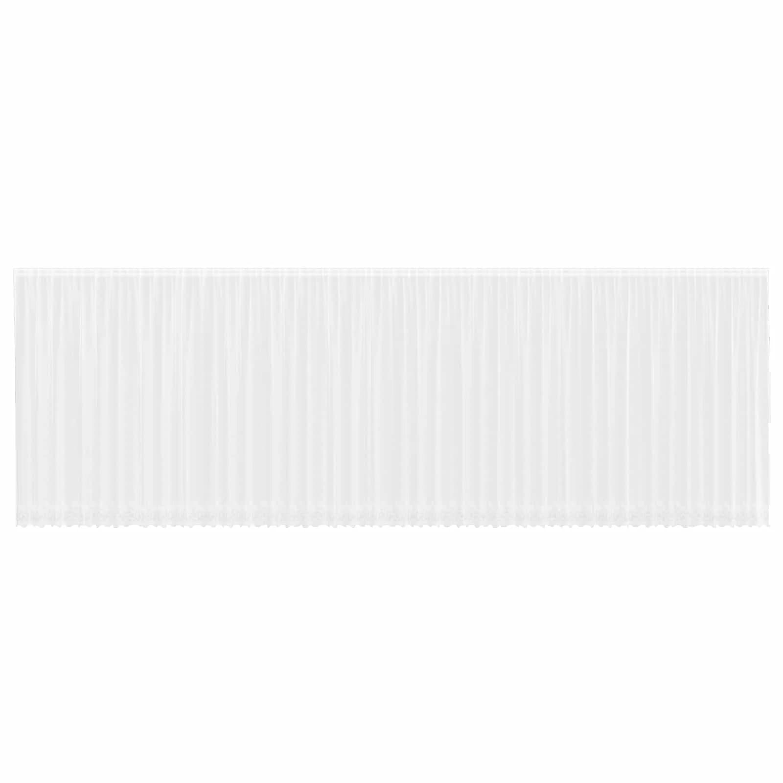 Čipkasta Zavesa z zavesami Bela 200 x 1200 cm Poliester - slika 2