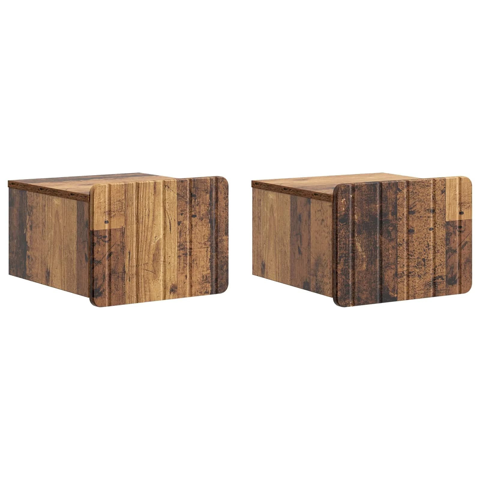 Stenski nočni omarici 2 kos Star les 33 x 34,5 x 24 cm - slika 2