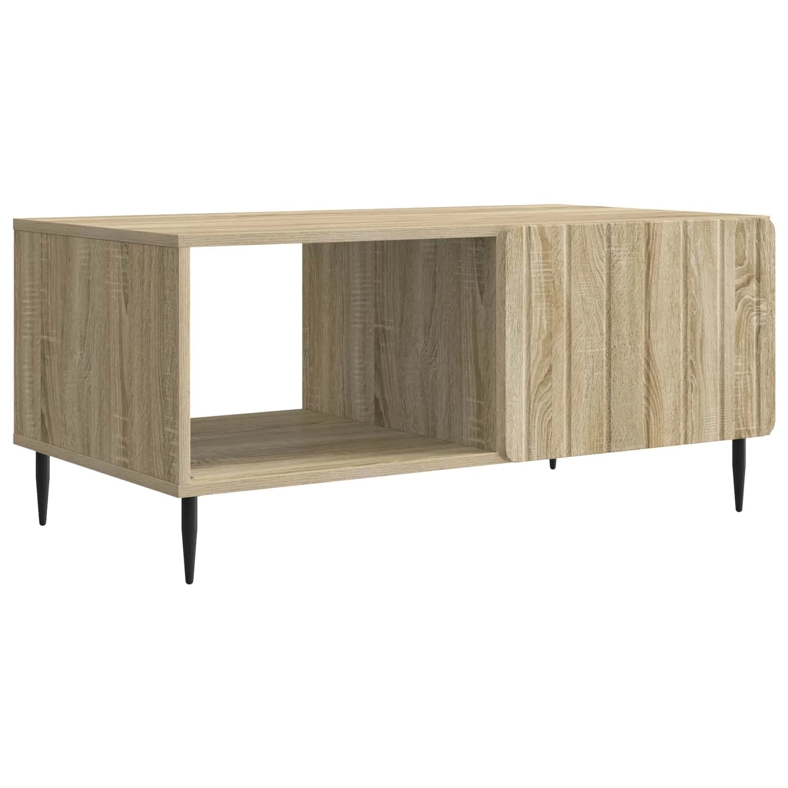 Klubska miza Sonoma hrast 90 x 50 x 40 cm Inženirski les - slika 2