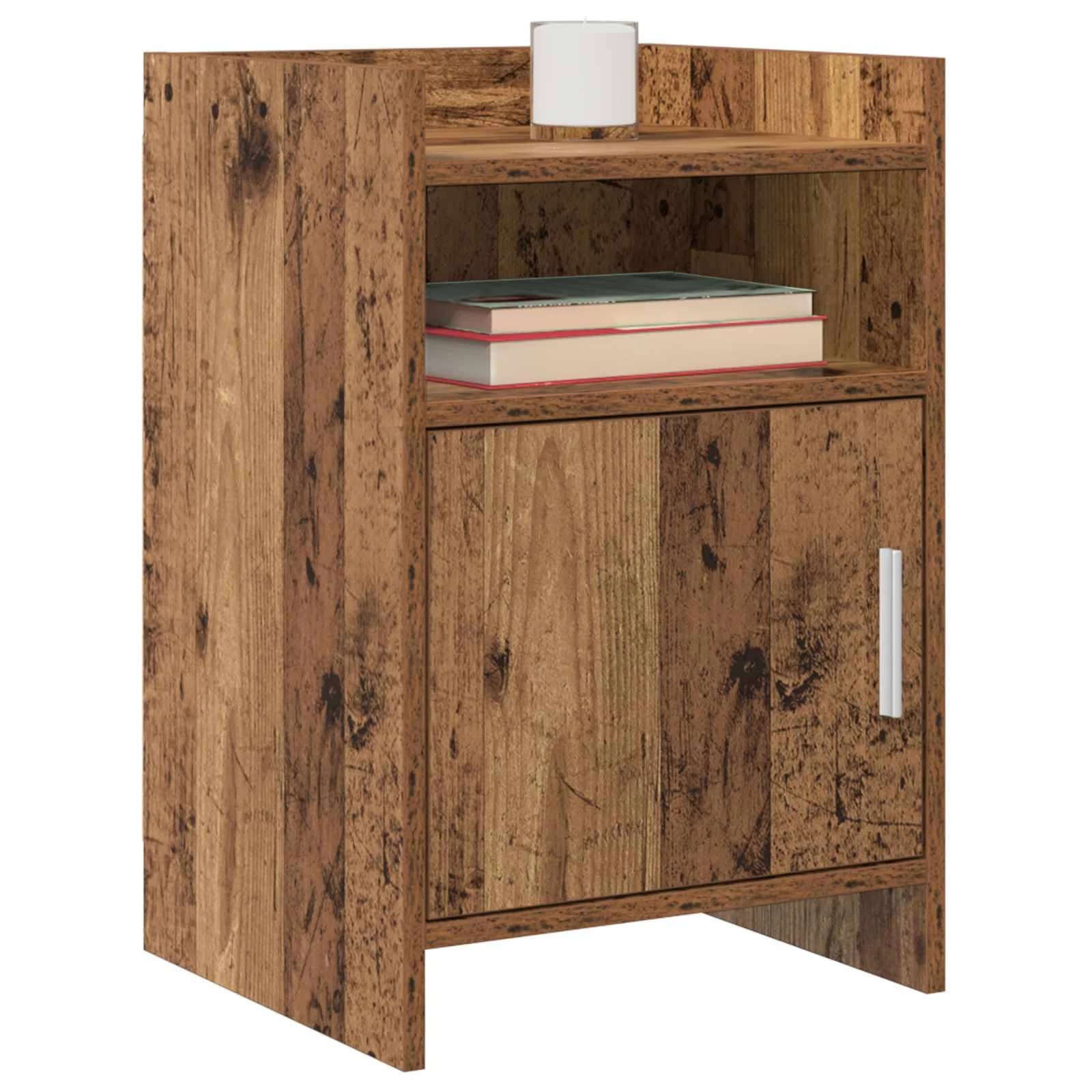 Posteljne mize 2 kos Star les 40 x 36 x 60 cm Inženirski les - slika 2