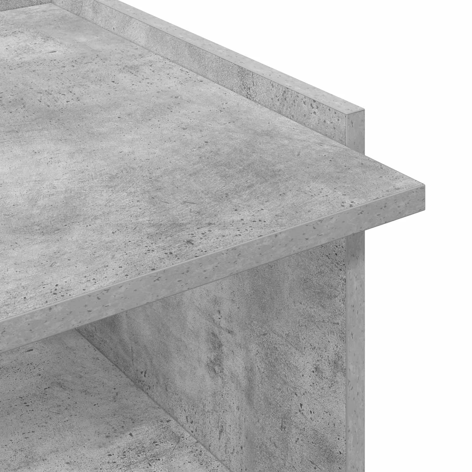 Klubska miza Betonsko siva 90 x 50 x 33 cm Inženirski les - slika 8