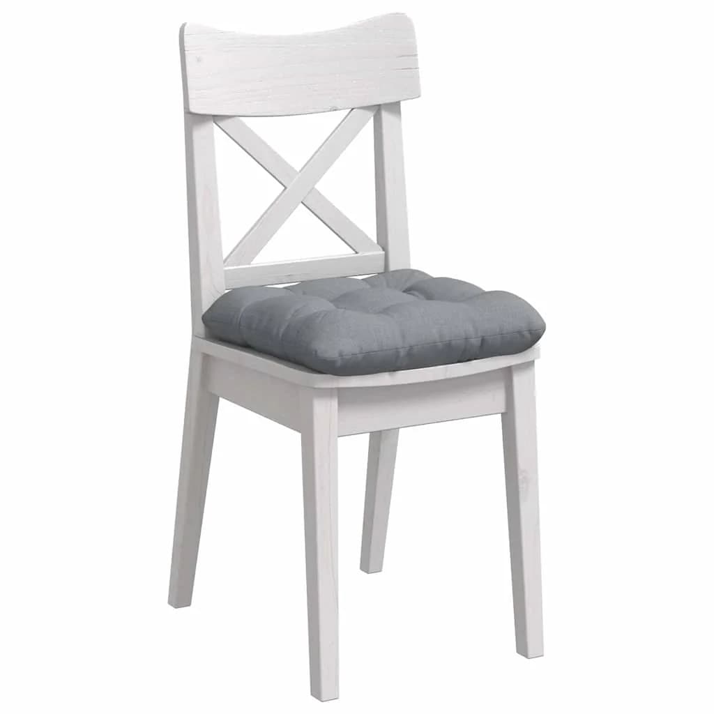 Sedežne blazine 4 kos Blago Svetlo siva 40 x 40 x 12 cm - slika 3