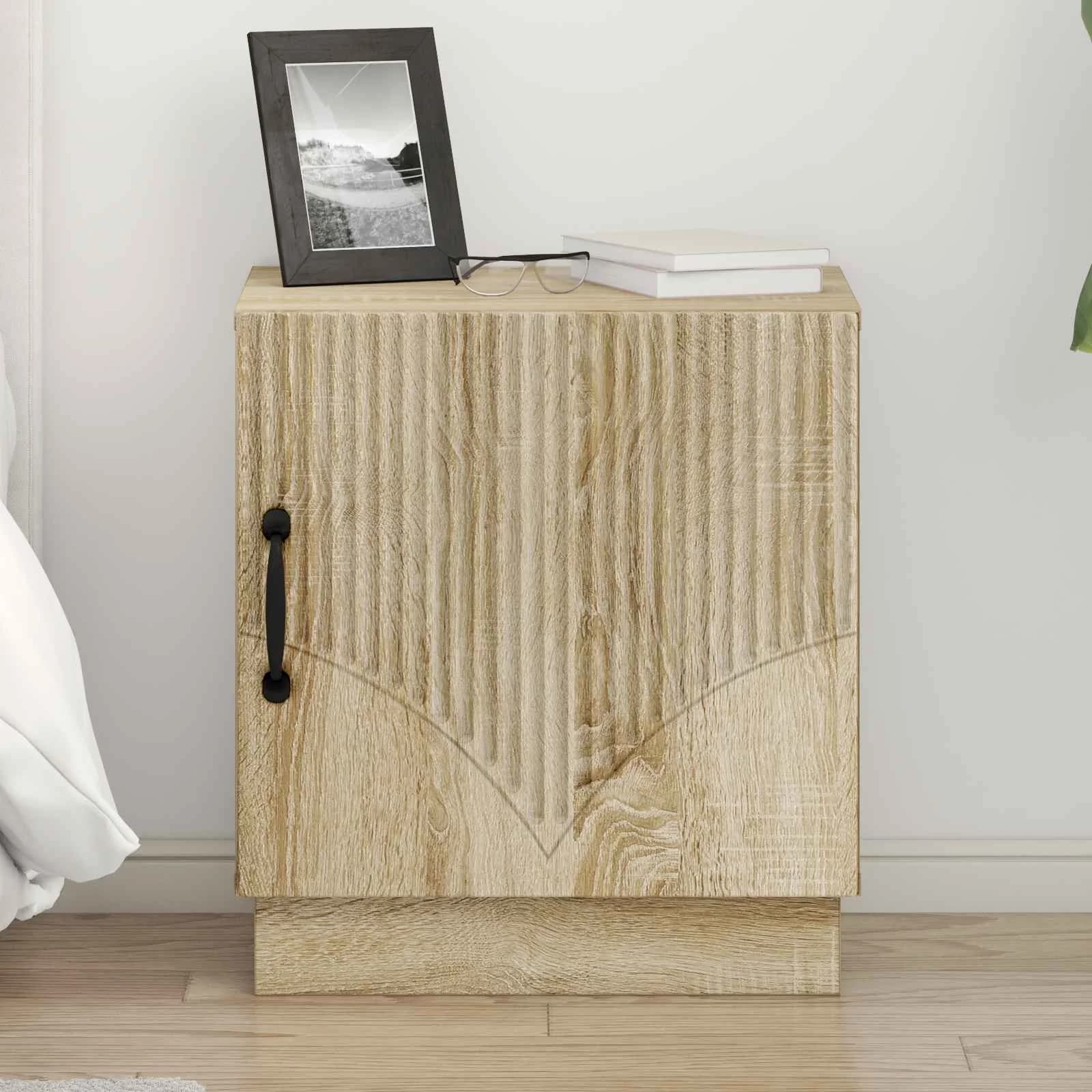 Nočna omarica 2 kos Sonoma hrast 43 x 34,5 x 47 cm