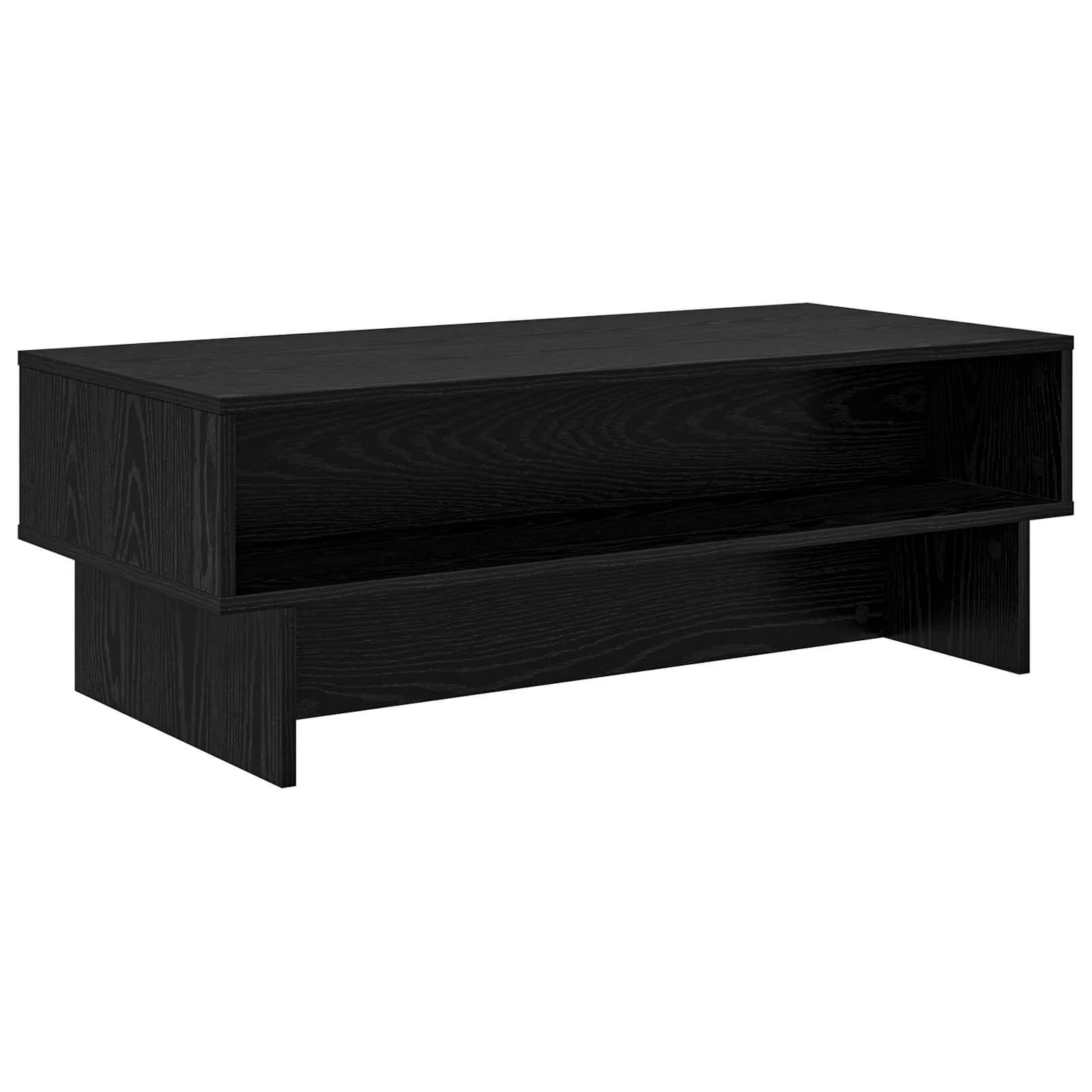 Klubska miza Črna Orehovina 100 x 46 x 35 cm Inženirski les - slika 7