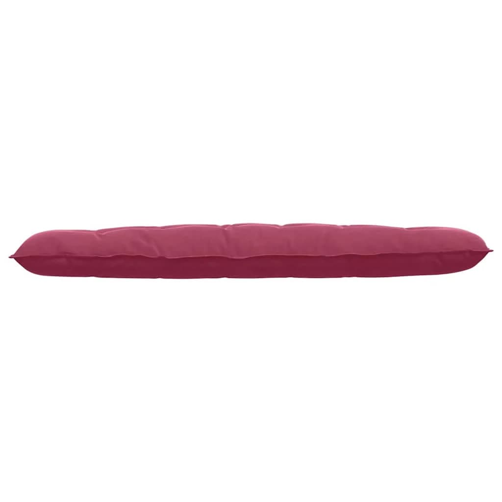 Poglavni vzglavnik Vinorodna rdeča 180 x 50 cm Žametna tkanina - slika 5