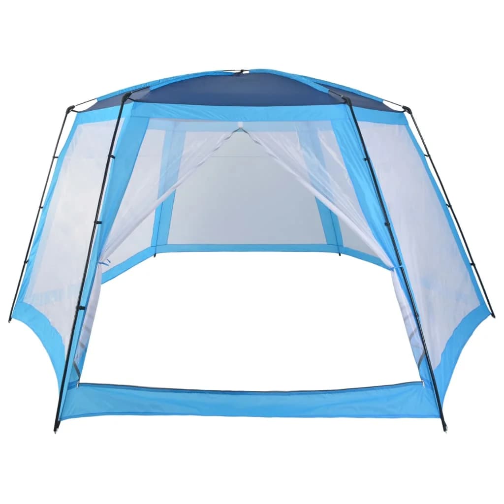 Šotor za bazen iz blaga 660x580x250 cm moder - slika 3