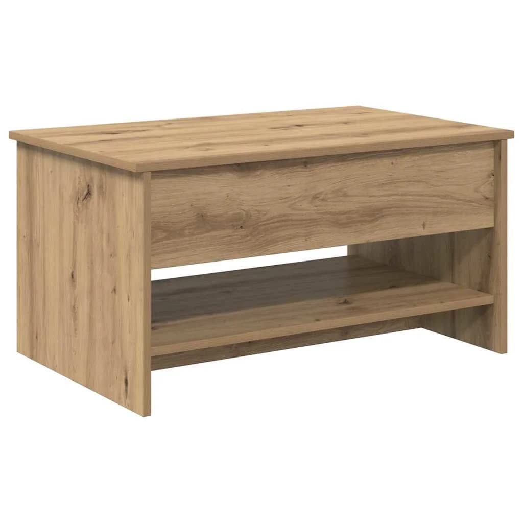 Klubska miza Umetni hrast 80 x 50,5 x 41,5 cm Inženirski les - slika 8