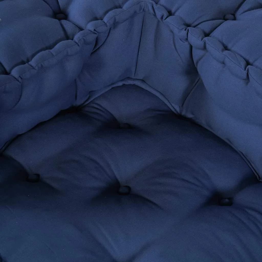 Modularna sedežna enota 3 kos Blago Indigo 140 x 70 x 36 cm - slika 8