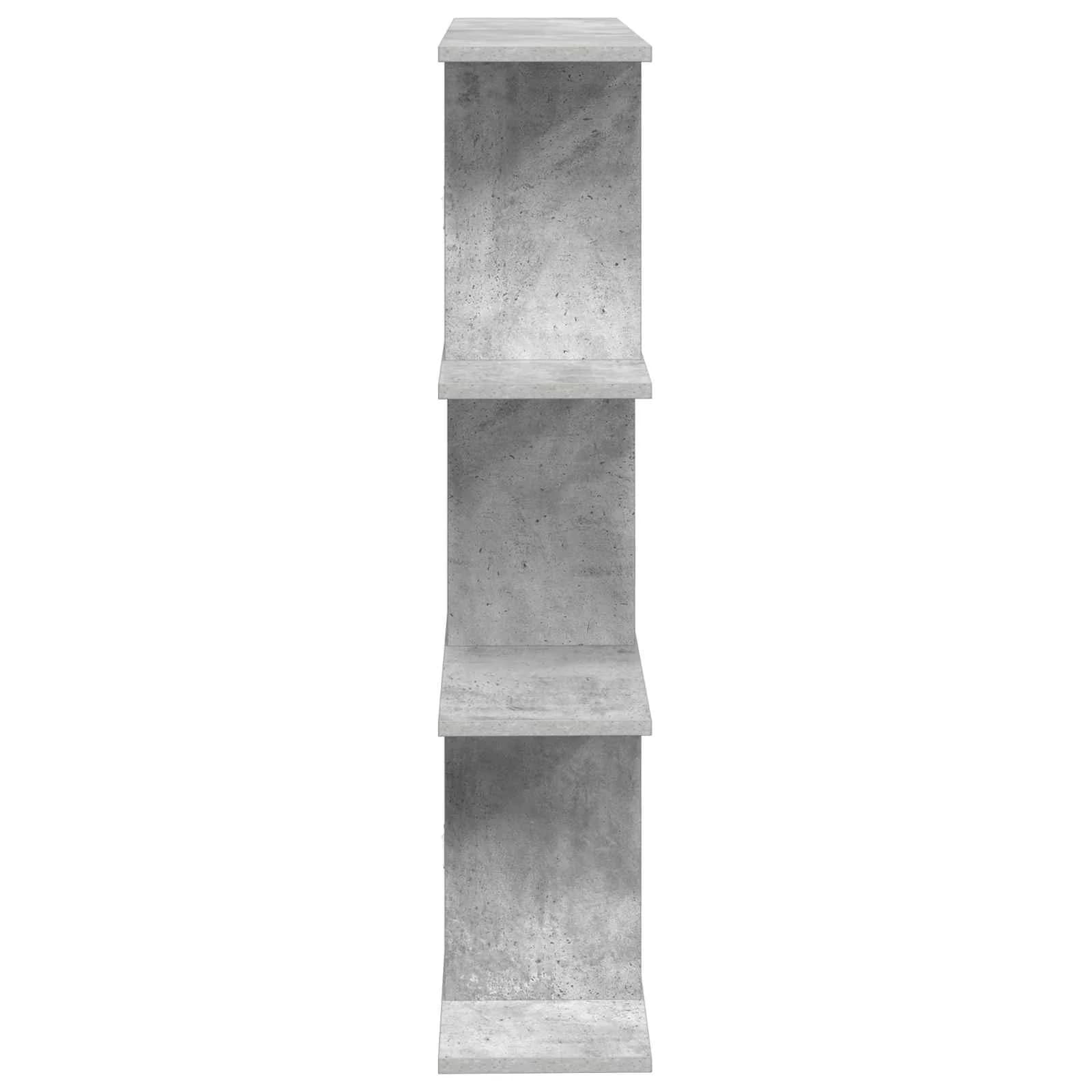 Stenska polica Betonsko siva 80 x 20 x 96 cm Inženirski les - slika 5