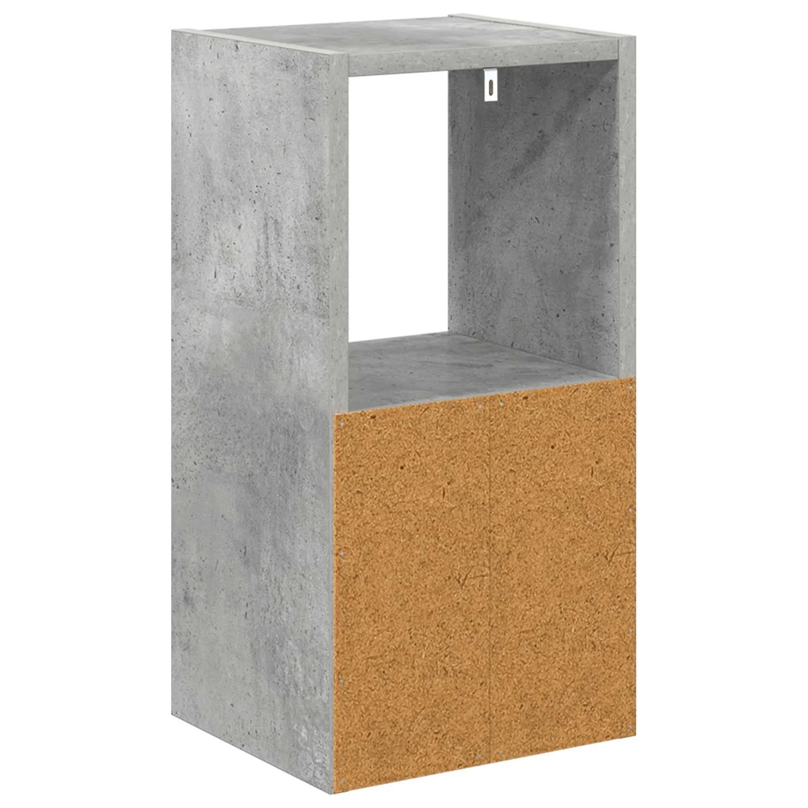 Nočna omarica Betonsko siva 25,5 x 22 x 49,5 cm Inženirski les - slika 8
