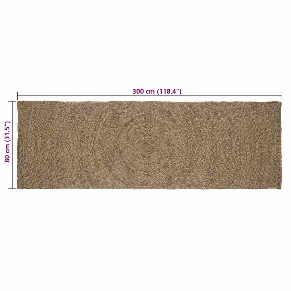 Preproge za površine Siva 80 x 300 cm Juta - slika 7