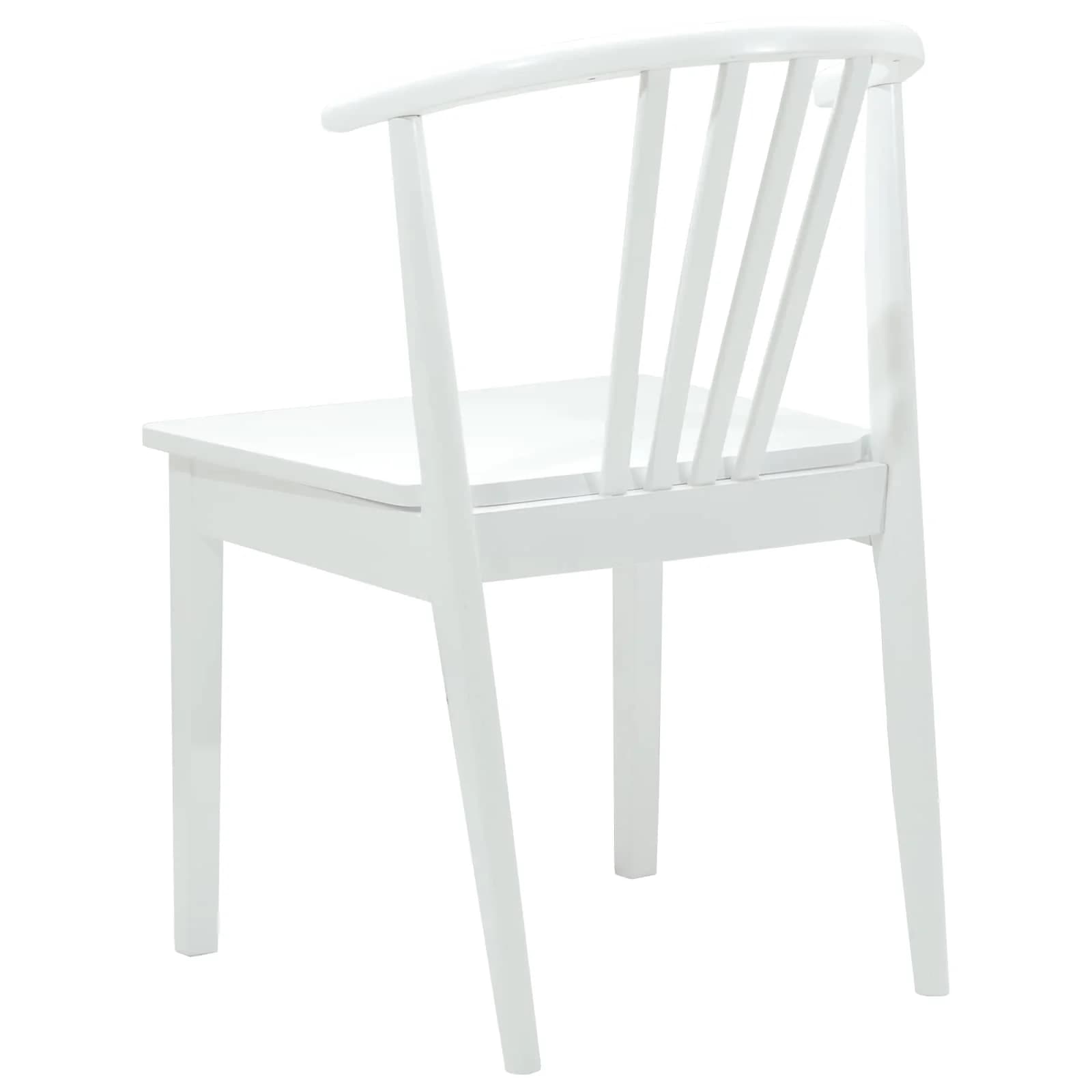 Jedilni stol 2 kos Trda guma Bela 51 x 61 x 80,5 cm - slika 7