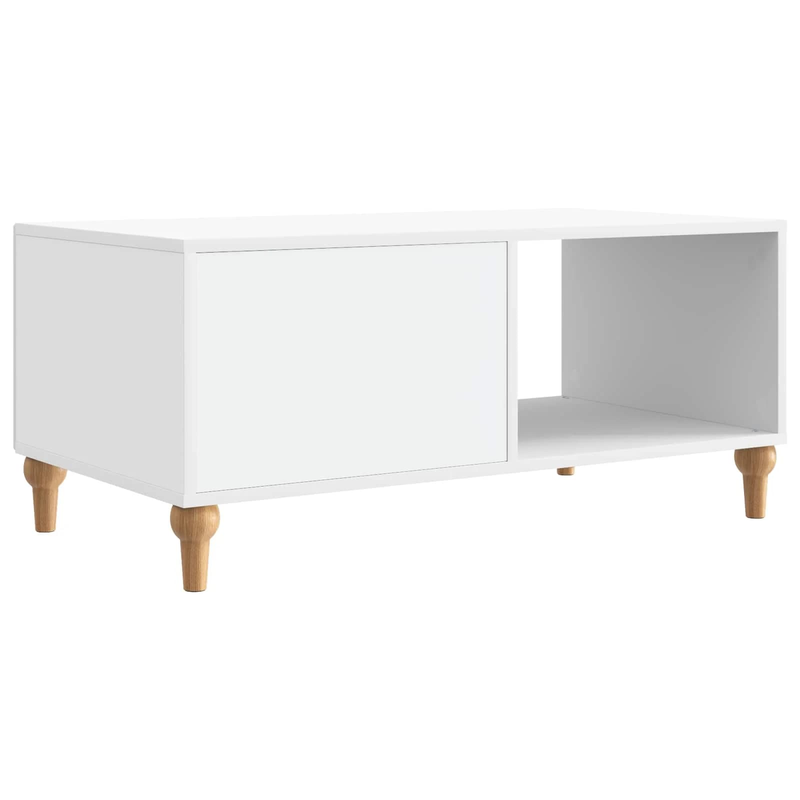 Klubska miza Bela 90 x 50 x 40 cm Inženirski les - slika 7