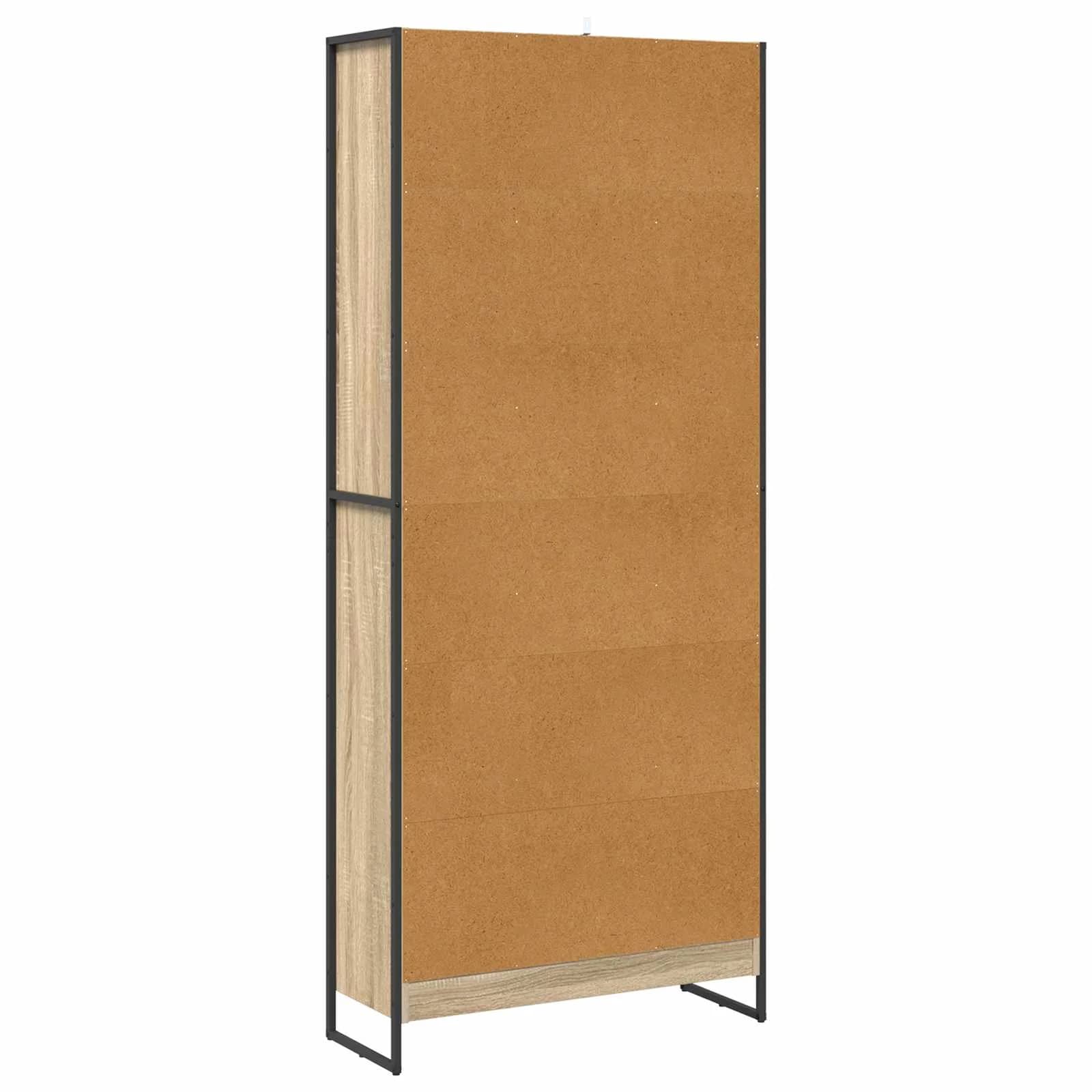 Knjigovni omar 80 x 30 x 189,5 cm Inženirski les Sonoma - slika 7
