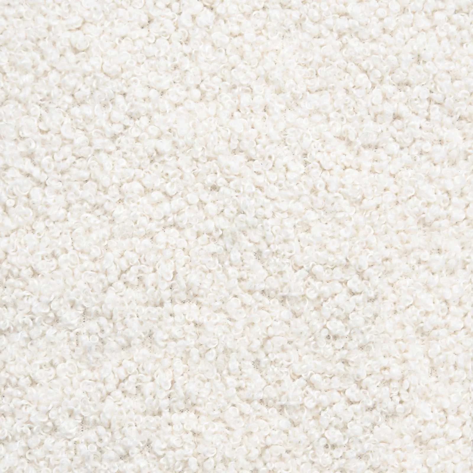 Oblazinjena klop z naslonom Krem 110 x 60 x 76 cm Bouclé - slika 7