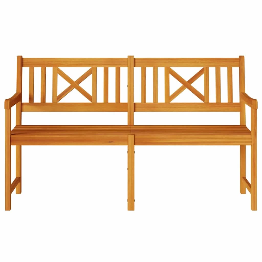 Zunanja klop Naravna 150 x 56 x 90 cm Masiven les akacije - slika 4