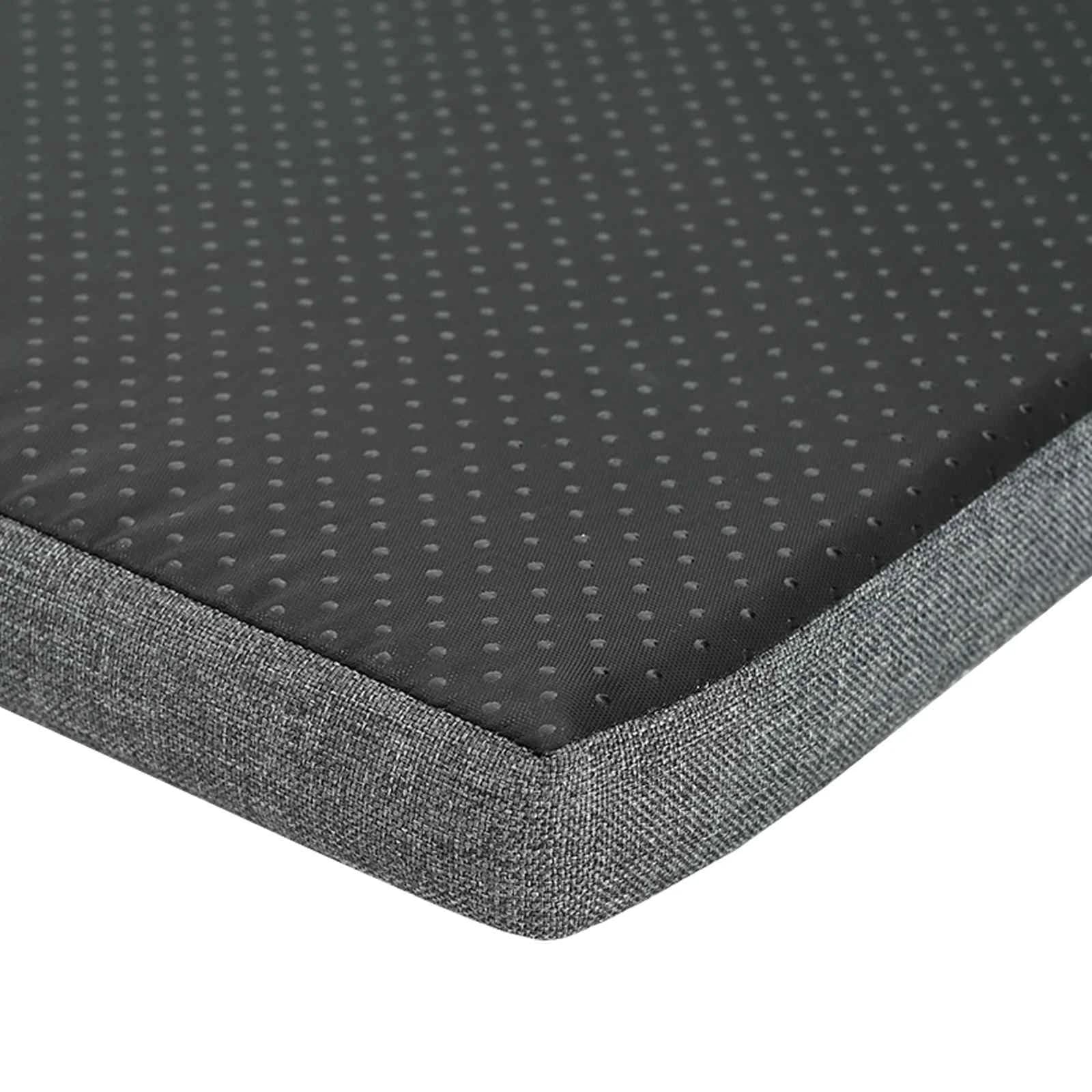 Haldna klop Bela 103 x 38 x 45 cm Oblikovan Les in Tkanina - slika 9