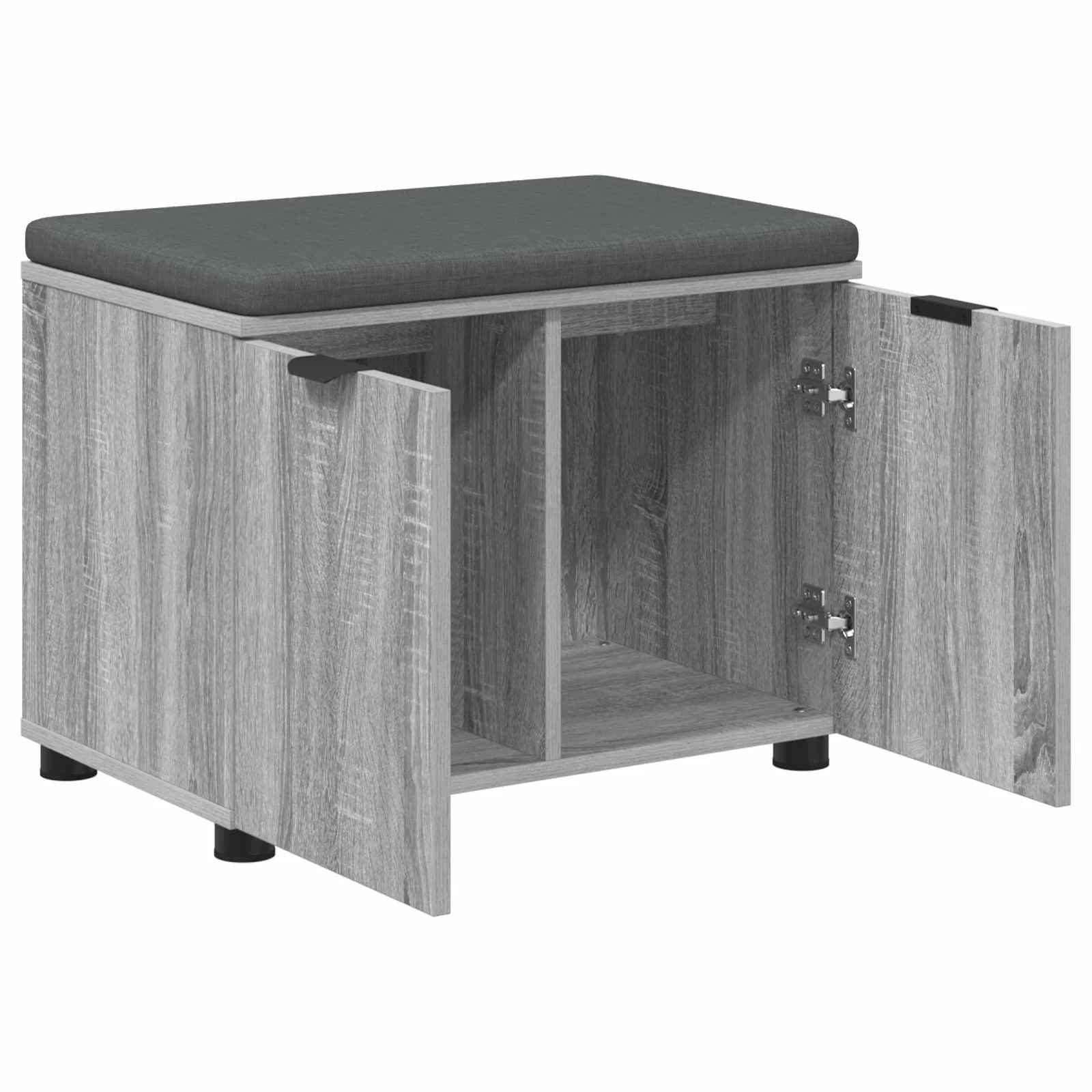 Haldna klop z blazino s polico Siva Sonoma 60 x 38 x 46 cm - slika 5