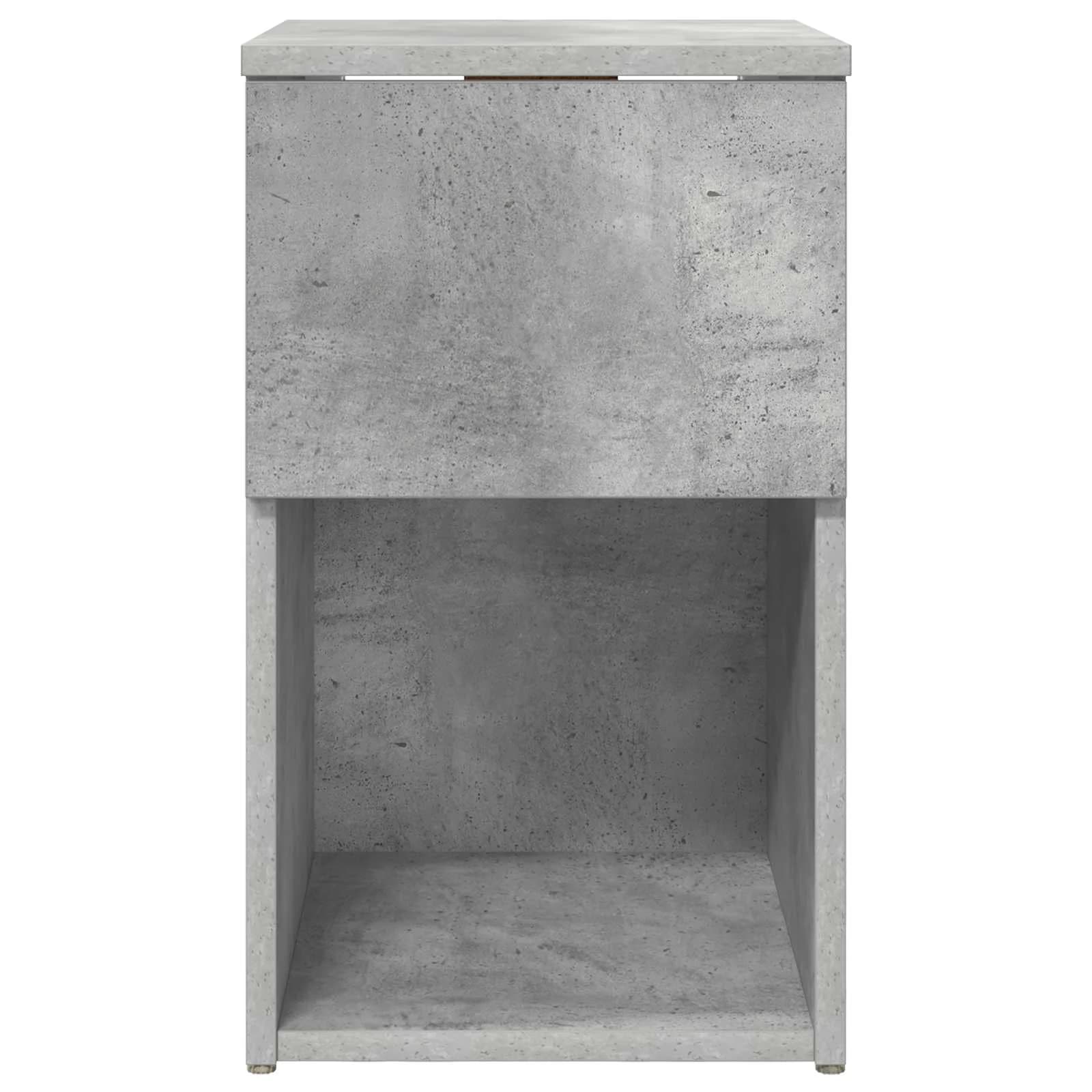 Posteljna omarica 2 kos Betonsko siva 29 x 31,5 x 49 cm - slika 7