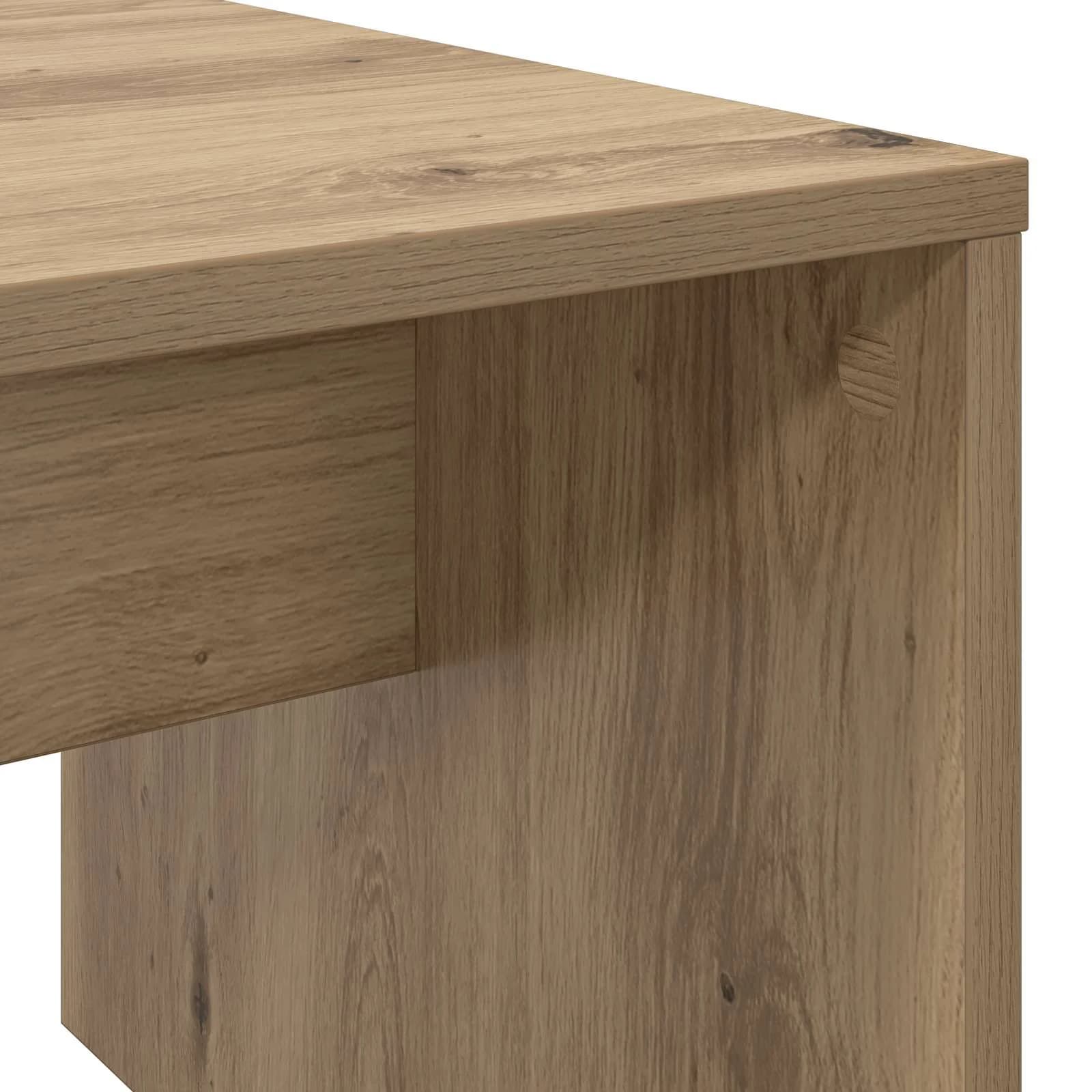 Klubska miza Umetni hrast 90 x 45 x 35 cm Inženirski les - slika 8