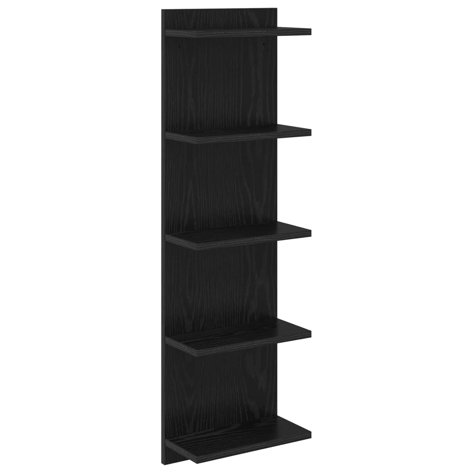 Stenska polica Črni hrast 30 x 15 x 100 cm Inženirski les - slika 2
