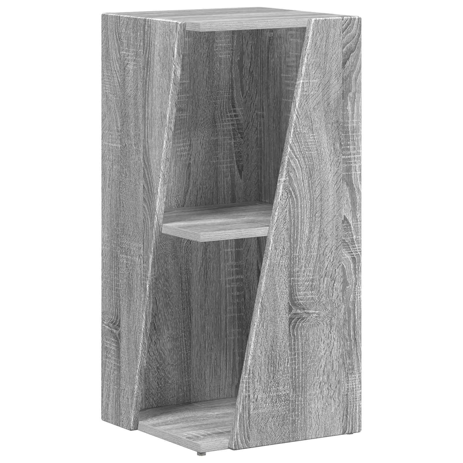 Stranski polic 33 x 32 x 70,5 cm Inženirski les Siva Sonoma - slika 2