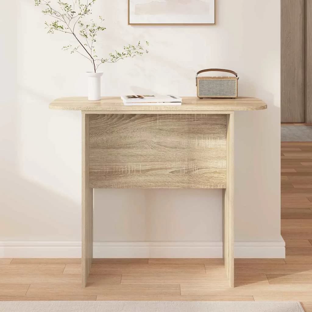 Konzolna miza Sonoma hrast 93 x 40 x 75 cm Inženirski les - slika 4
