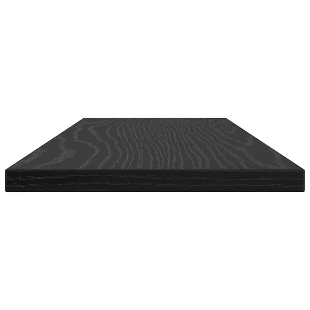 Polica za knjige 3 nivojev 4 kos 60 x 20 x 1,5 cm Črna - slika 6