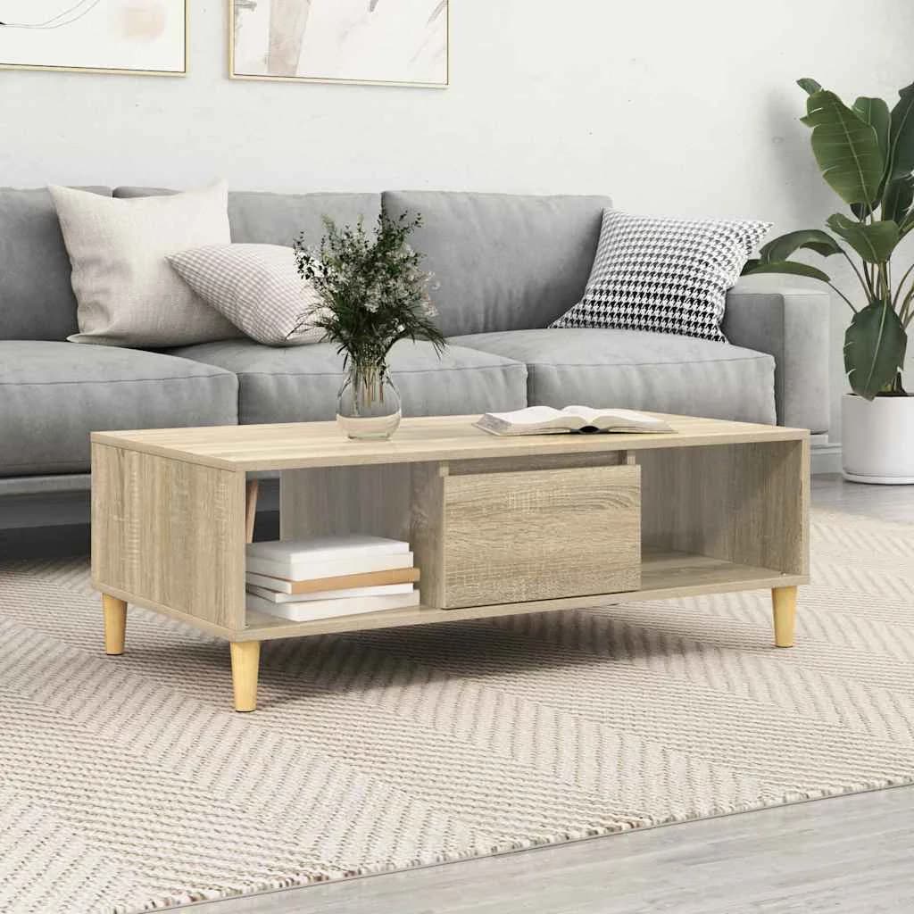 Klubska miza Sonoma hrast 102 x 55 x 35 cm Inženirski les