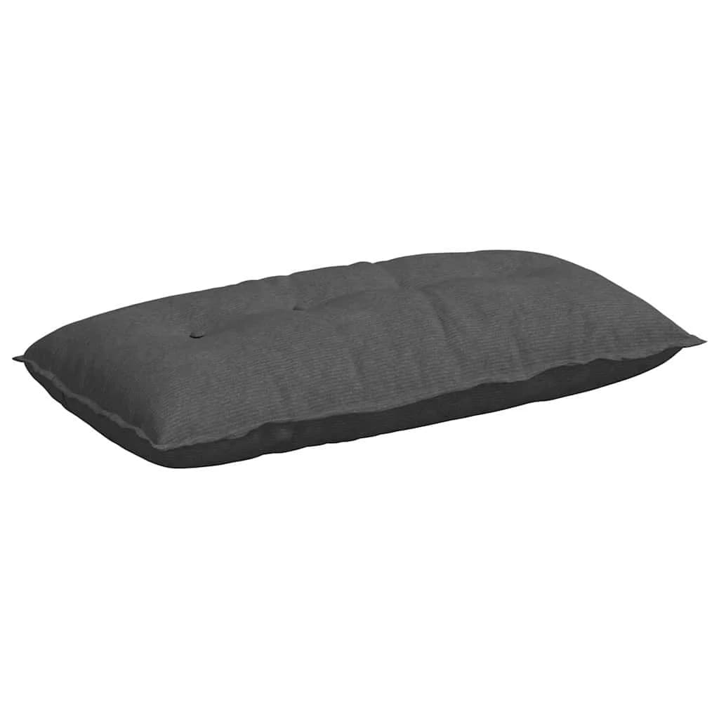 Poglavni vzglavnik Temno siva 100 x 50 cm Žametna tkanina - slika 2
