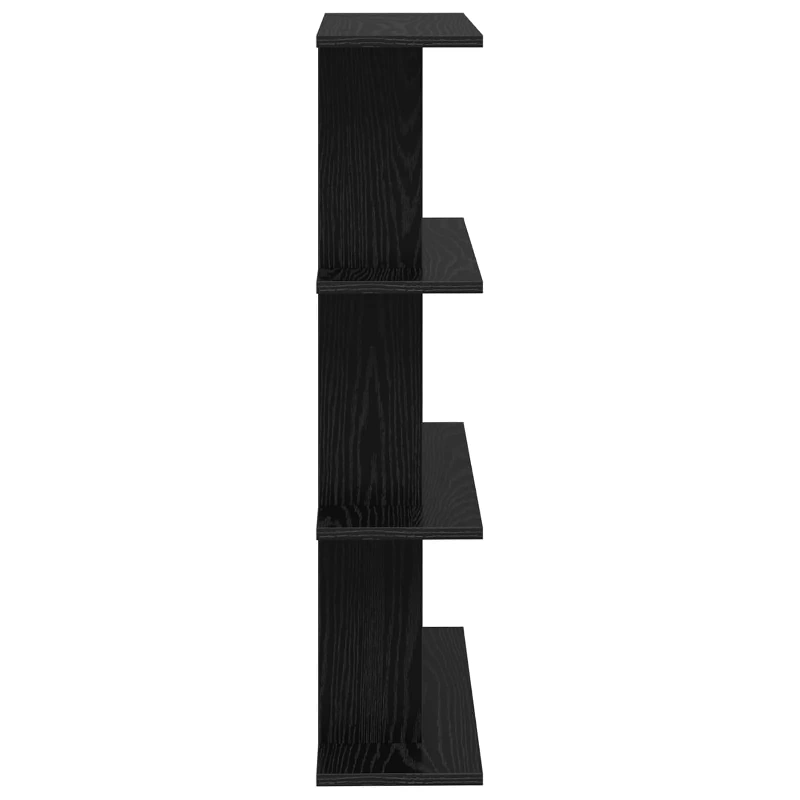 Stenska polica Montaža za steno Črni hrast 56 x 20 x 90 cm - slika 5