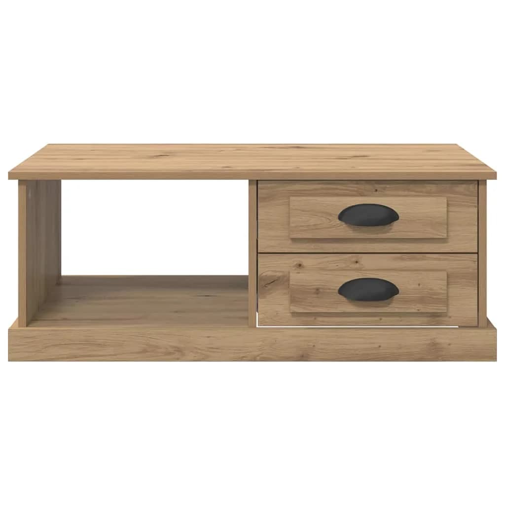 Klubska miza Umetni hrast 90 x 50 x 35 cm Inženirski les - slika 6