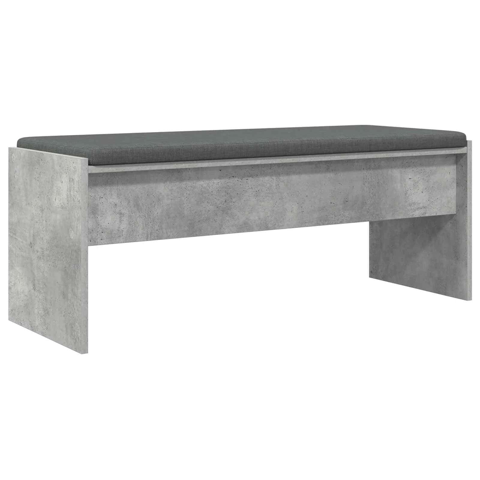 Haldna klop z blazino Betonsko siva 103 x 38 x 40 cm - slika 2
