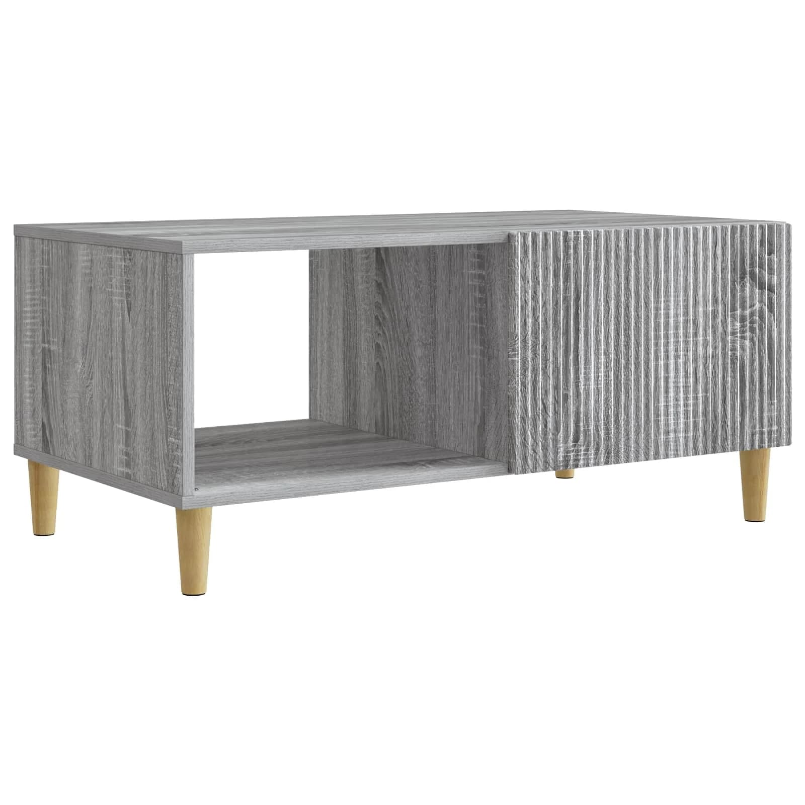 Klubska miza Siva Sonoma 90 x 50 x 40 cm Inženirski les - slika 2