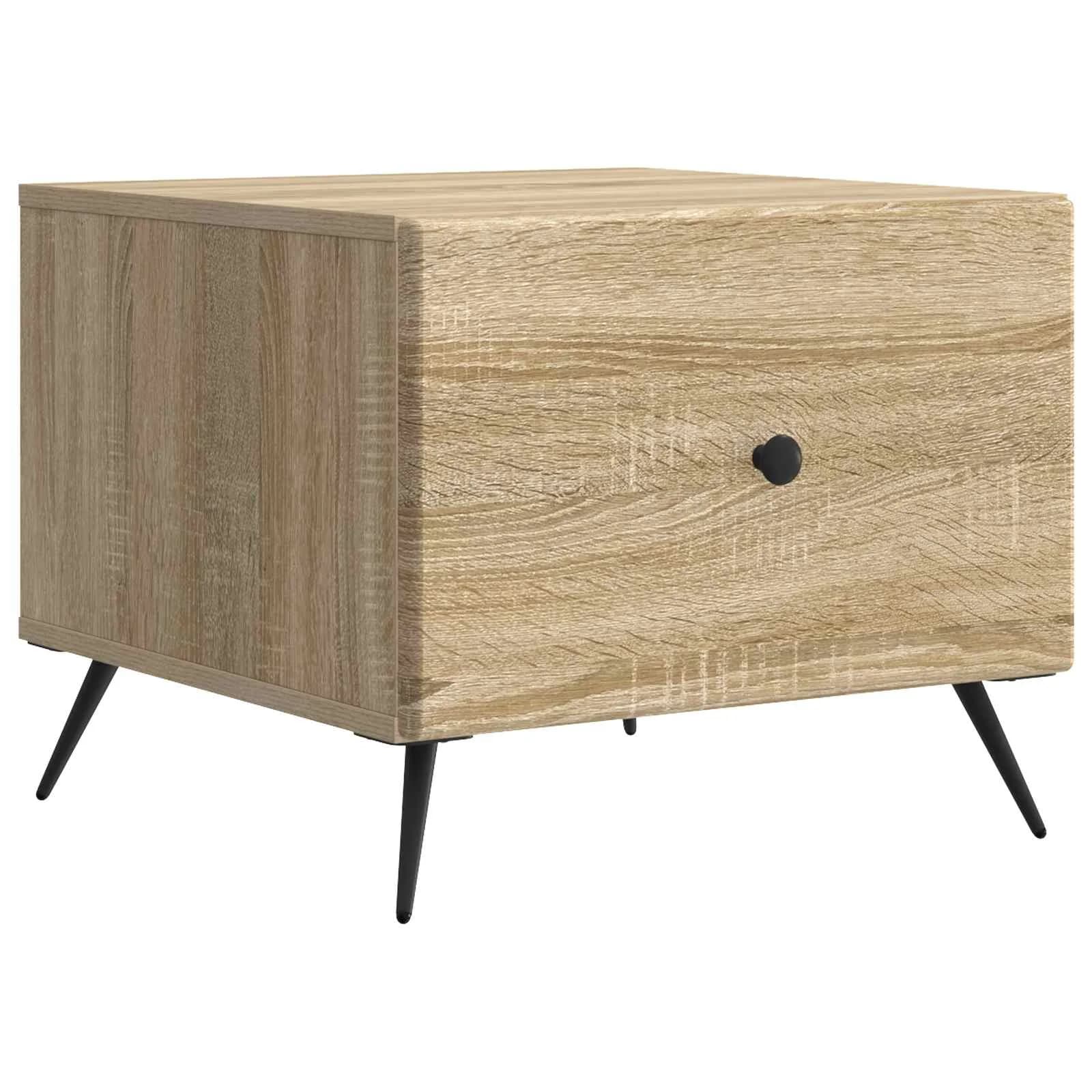 Klubska miza Sonoma hrast 49 x 50 x 40 cm Inženirski les - slika 2