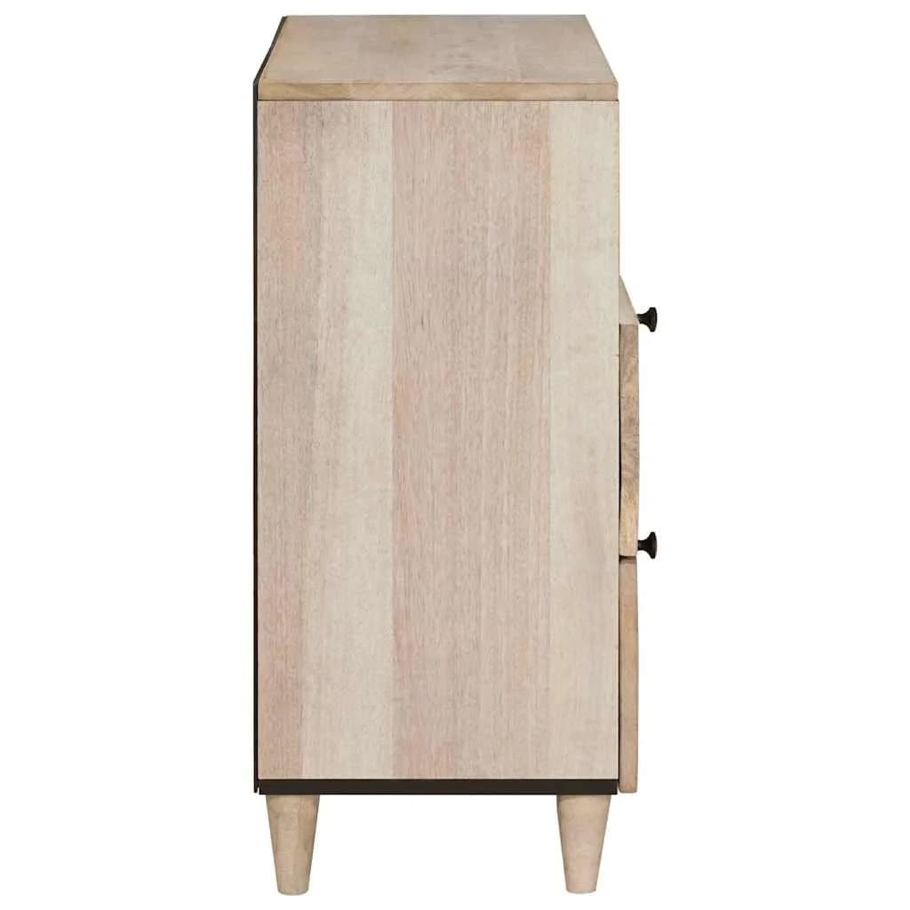 Nočna omarica Bela 50 x 33 x 62 cm Inženirski les - slika 4
