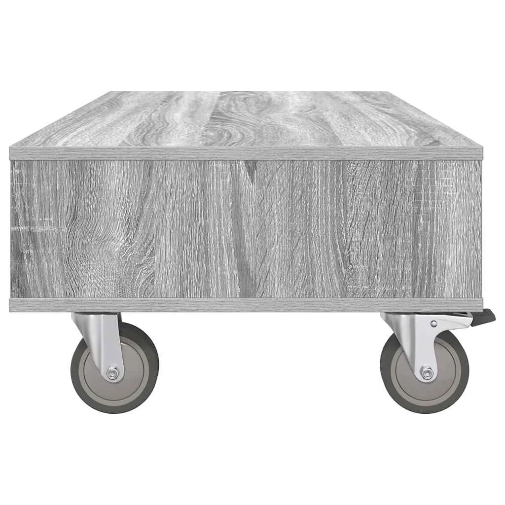 Stranska miza s kolesi Siva Sonoma 90 x 50 x 30 cm - slika 6