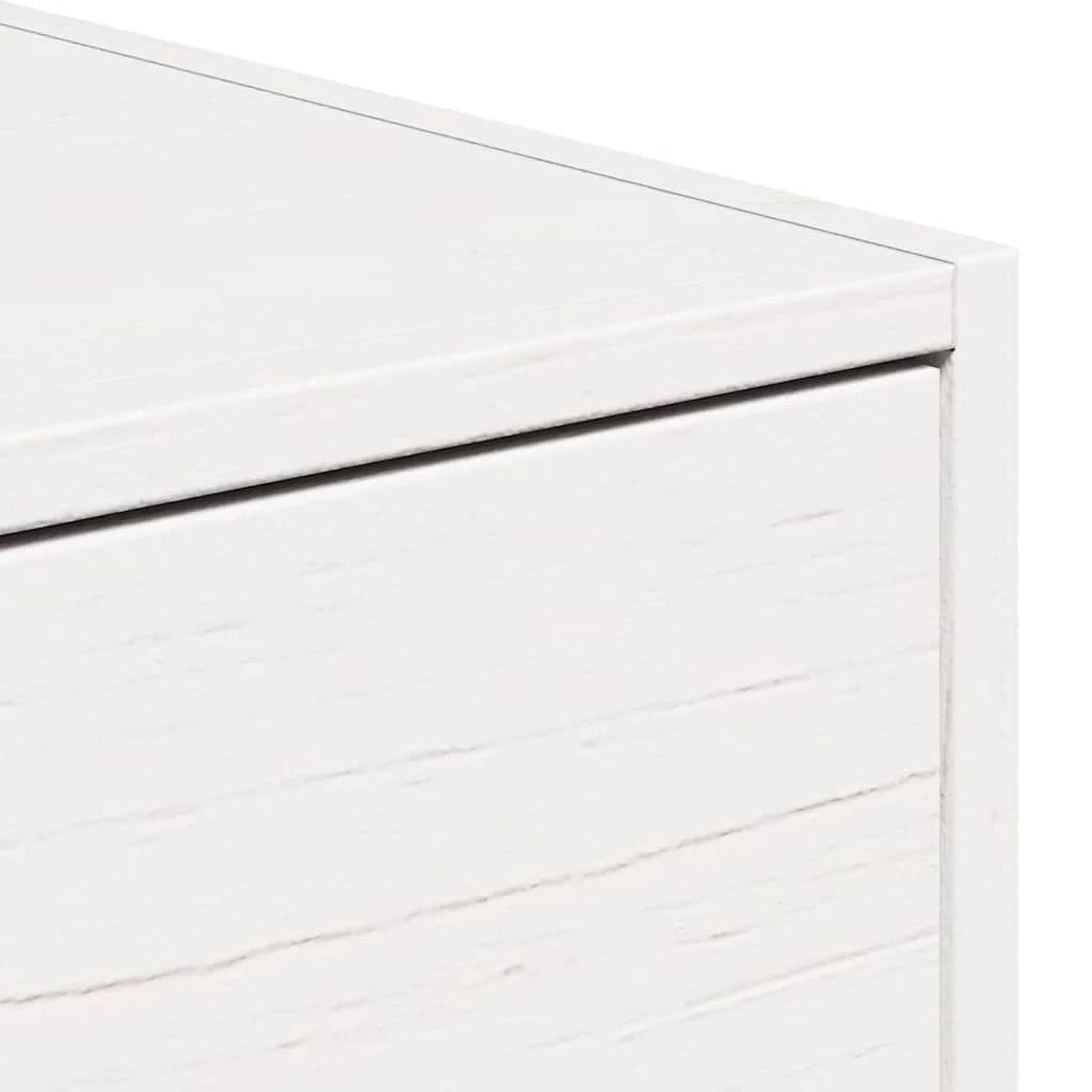 Nočna omarica 2 kos Bela 50 x 32,5 x 24 cm Trdna borovina - slika 10