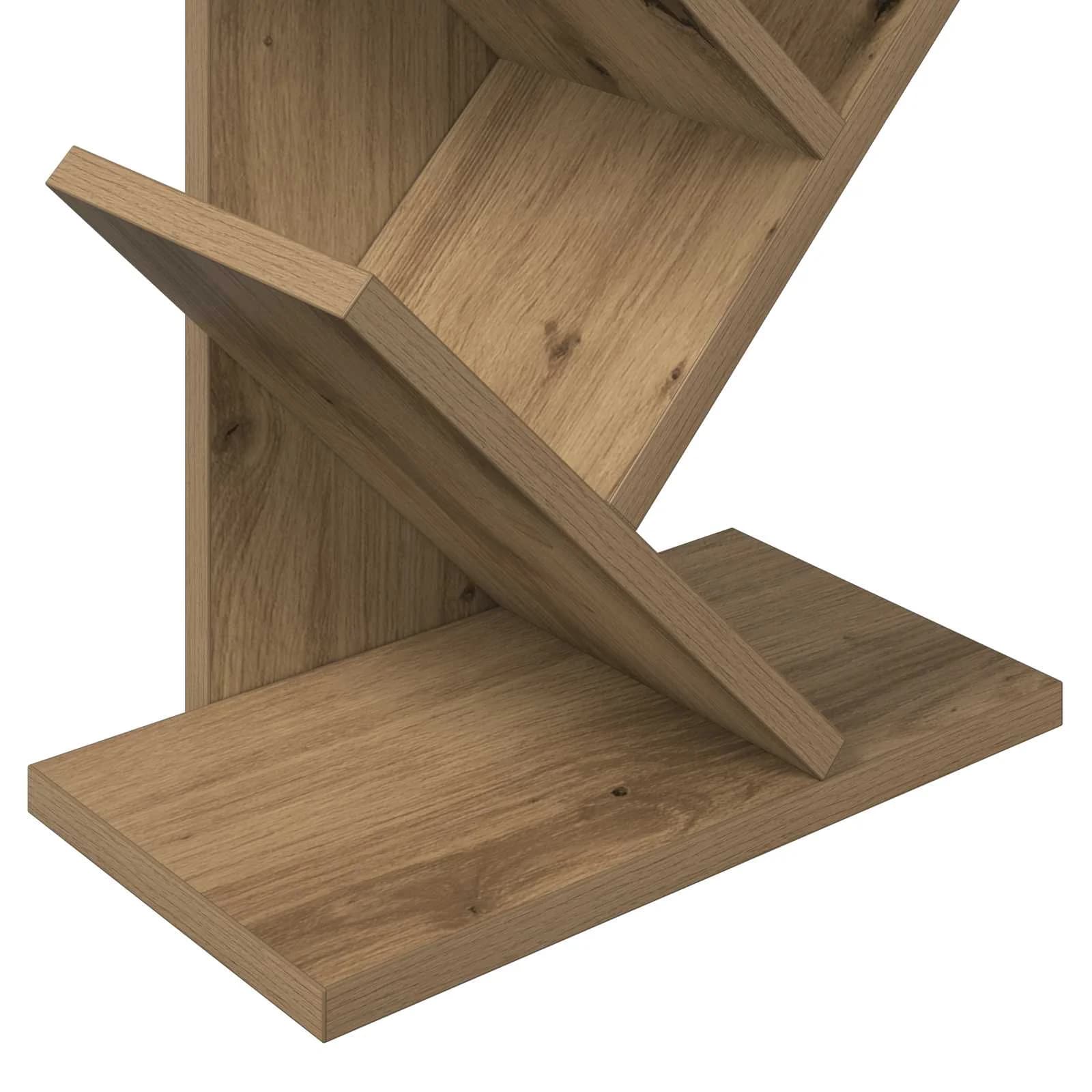 Polica za knjige v obliki drevesa 6-nadstropna 30 x 18 x 100 cm - slika 7