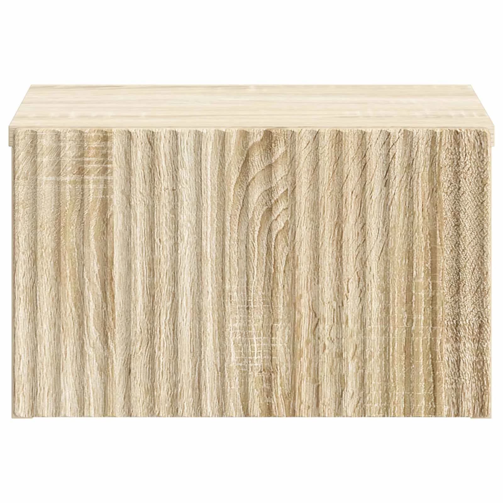Stenski nočni omarici s predalom Sonoma hrast 33 x 34,5 x 20 cm - slika 5
