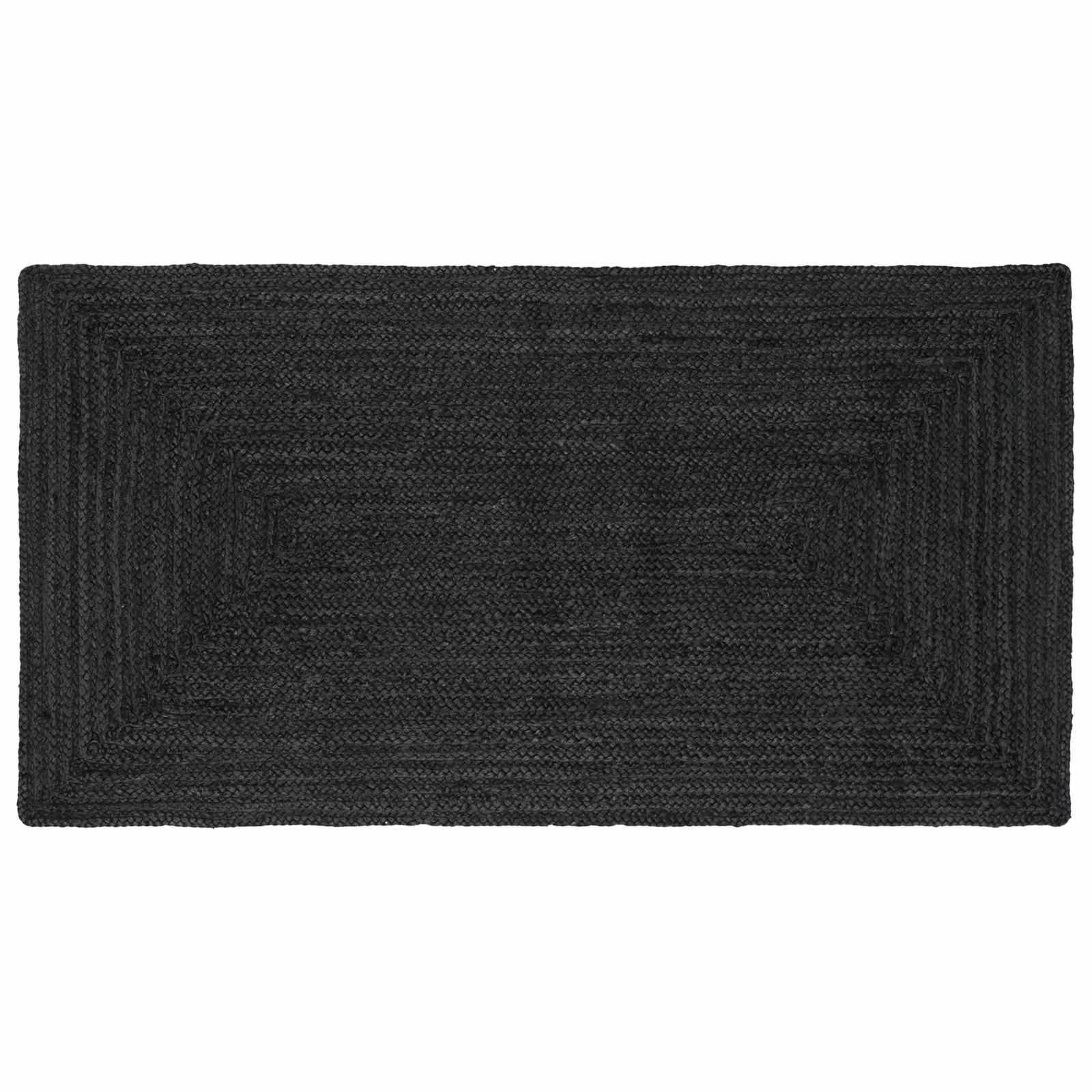 Preproge za površine Pravokotna Temno siva 80 x 150 cm Juta