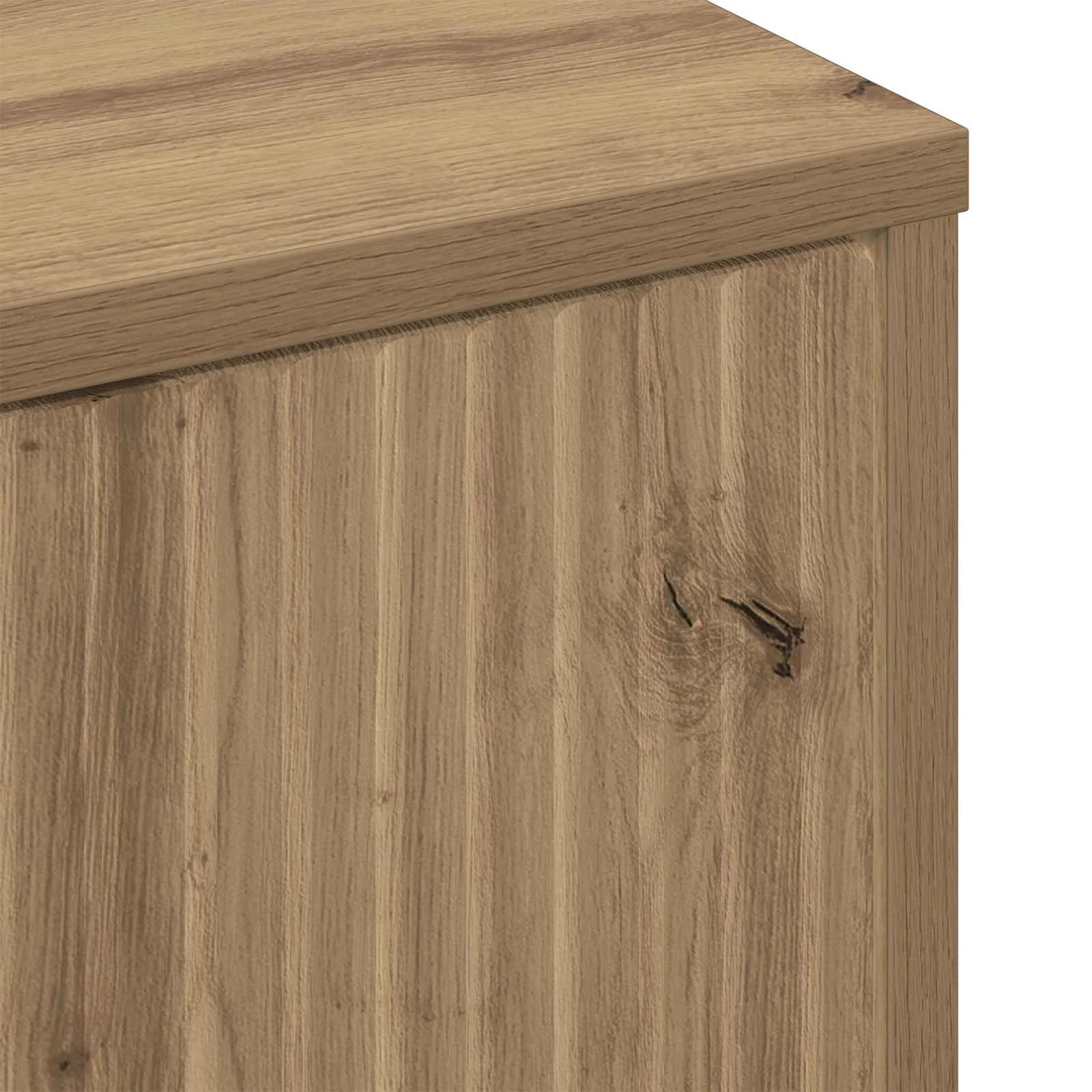 Klubska miza Umetni hrast 90 x 49 x 46 cm Inženirski les - slika 11