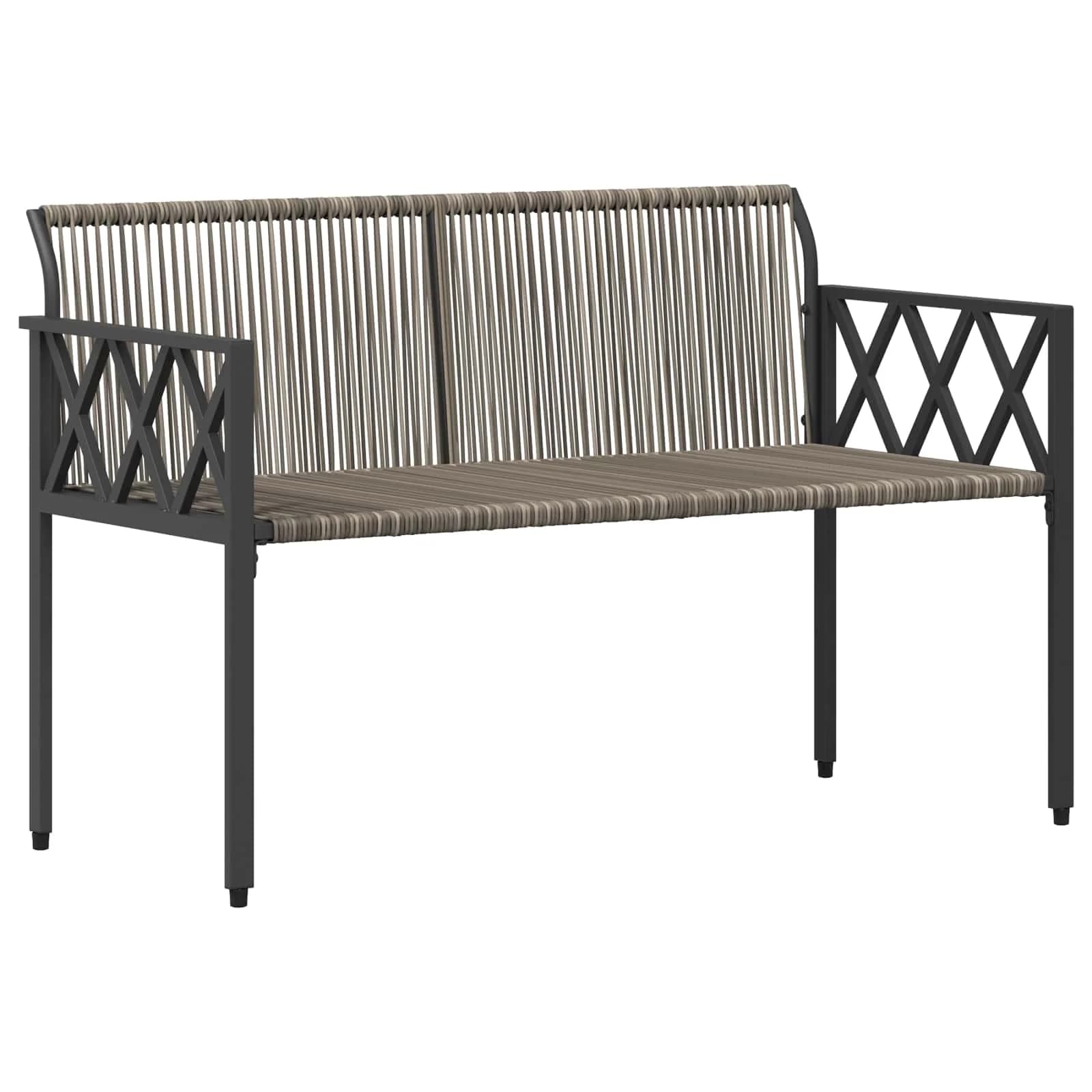 Zunanje klopi 2 -Seater 116 x 56 x 75 cm poli ratan - slika 4