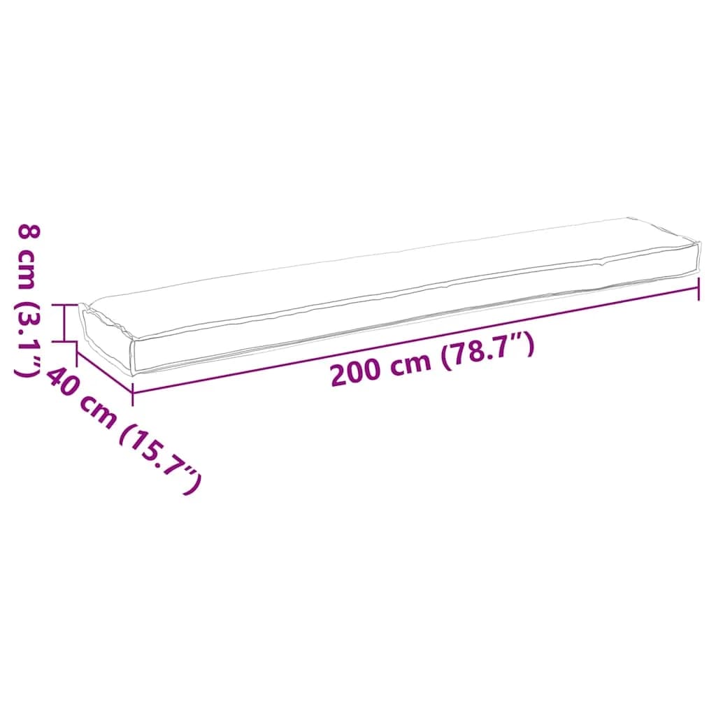 Set blazin za palete 2 kos Oxford tkanina Siva 200 x 40 x 8 cm - slika 12