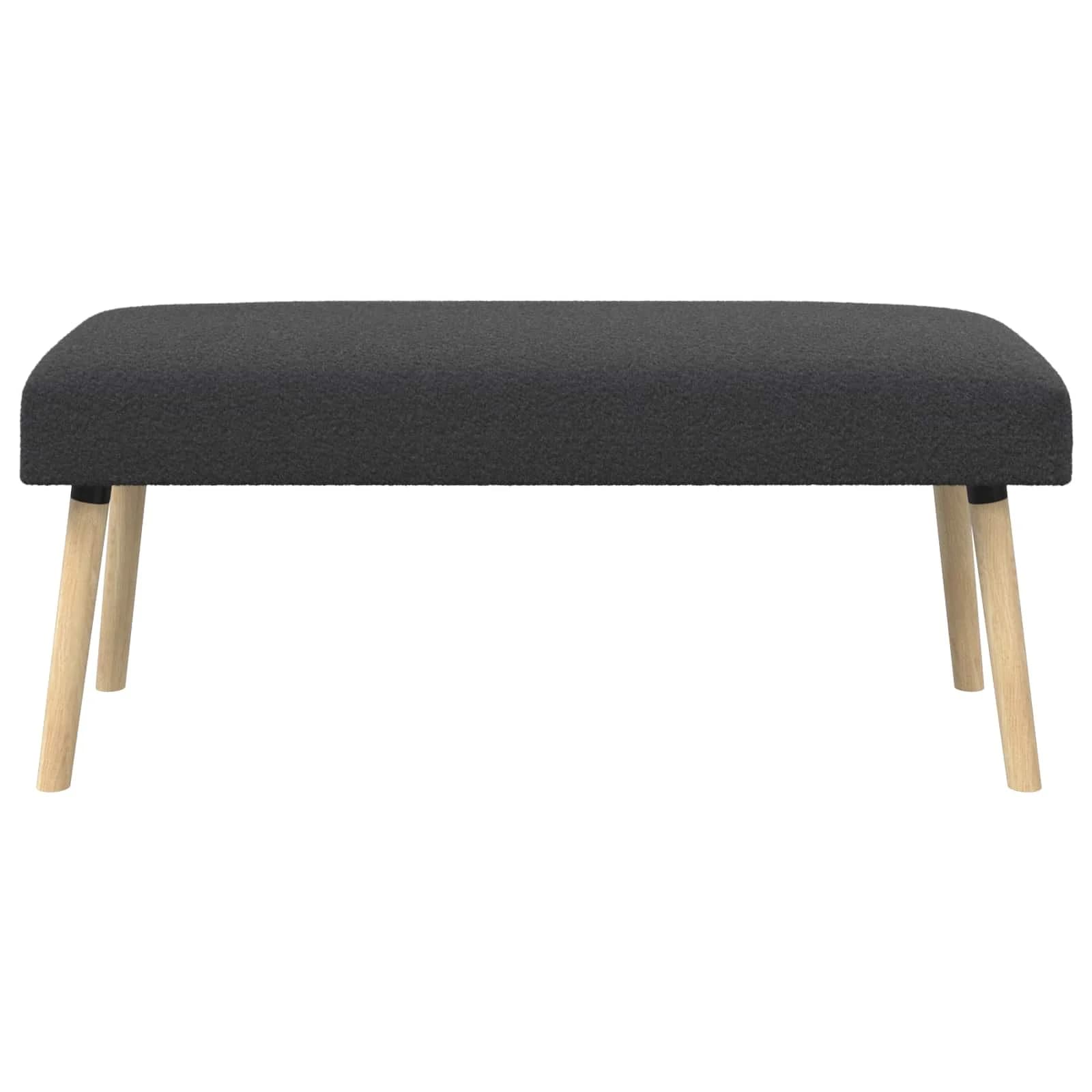 klop Enobarvno Temno siva 110 x 40 x 46 cm Bouclé - slika 5