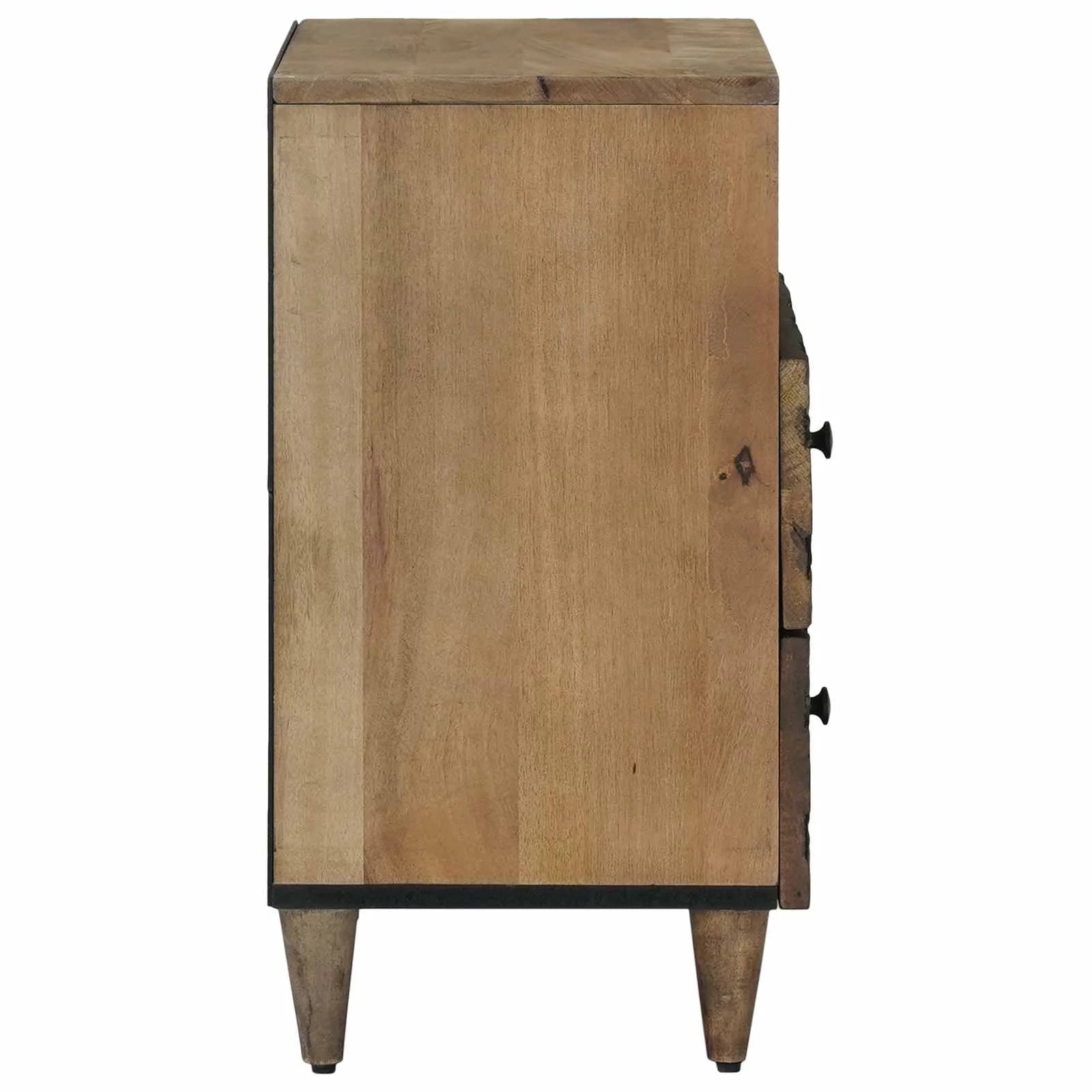Posteljna omarica Rjava 50 x 33 x 60 cm Masiven les manga - slika 4