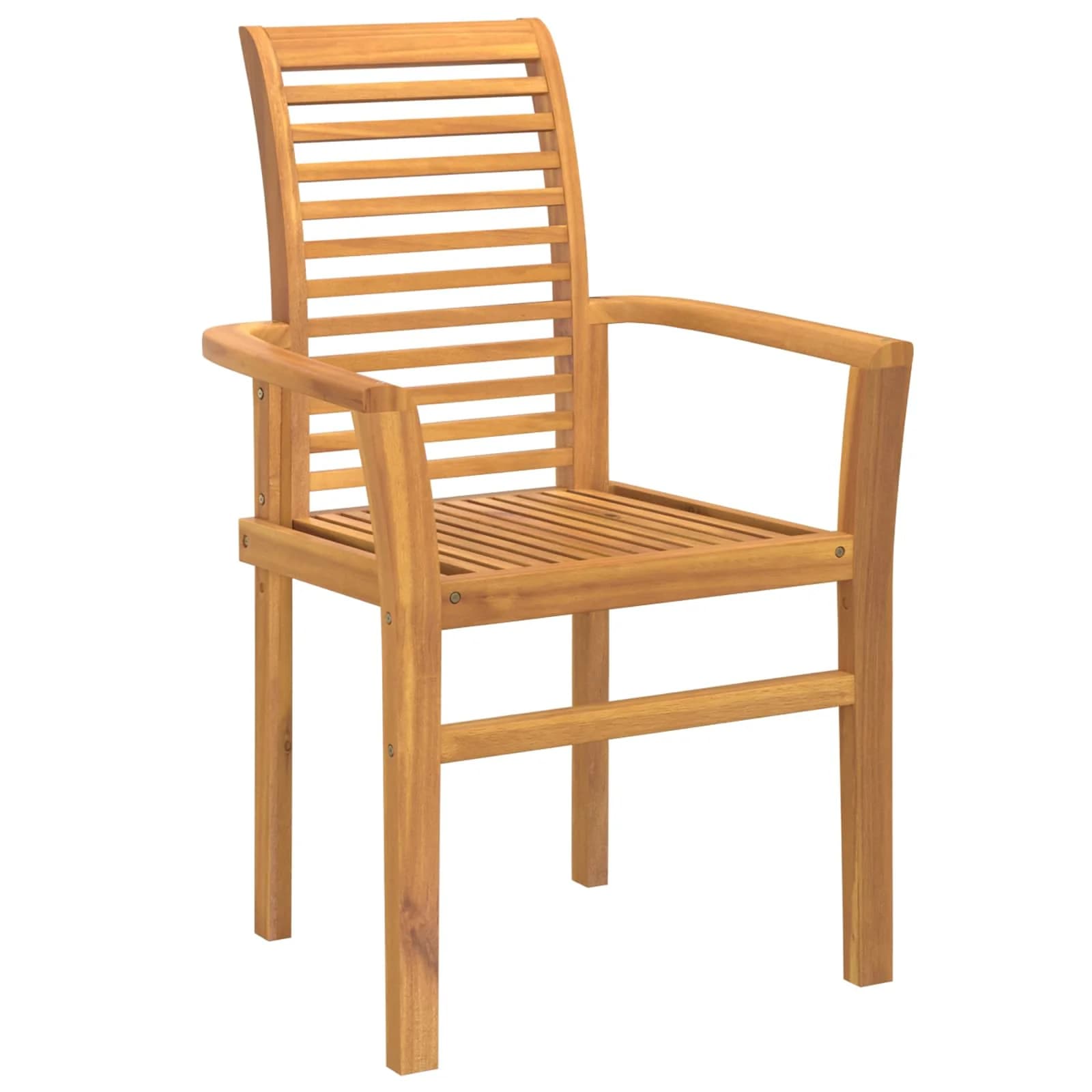 Jedilni stol 4 kos Trden tikov les Rjava 62 x 55 x 94 cm - slika 4
