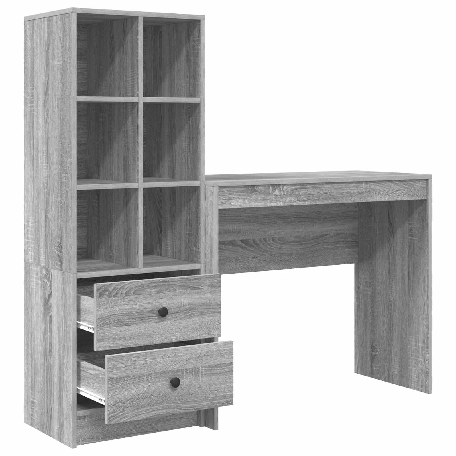 Miza Siva Sonoma 135,5 x 40 x 127 cm 2 kos - slika 7