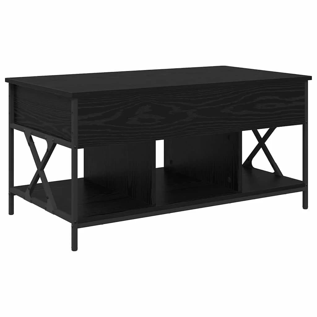 Klubska miza Črna Orehovina 100 x 55 x 48.5 cm Inženirski les - slika 2